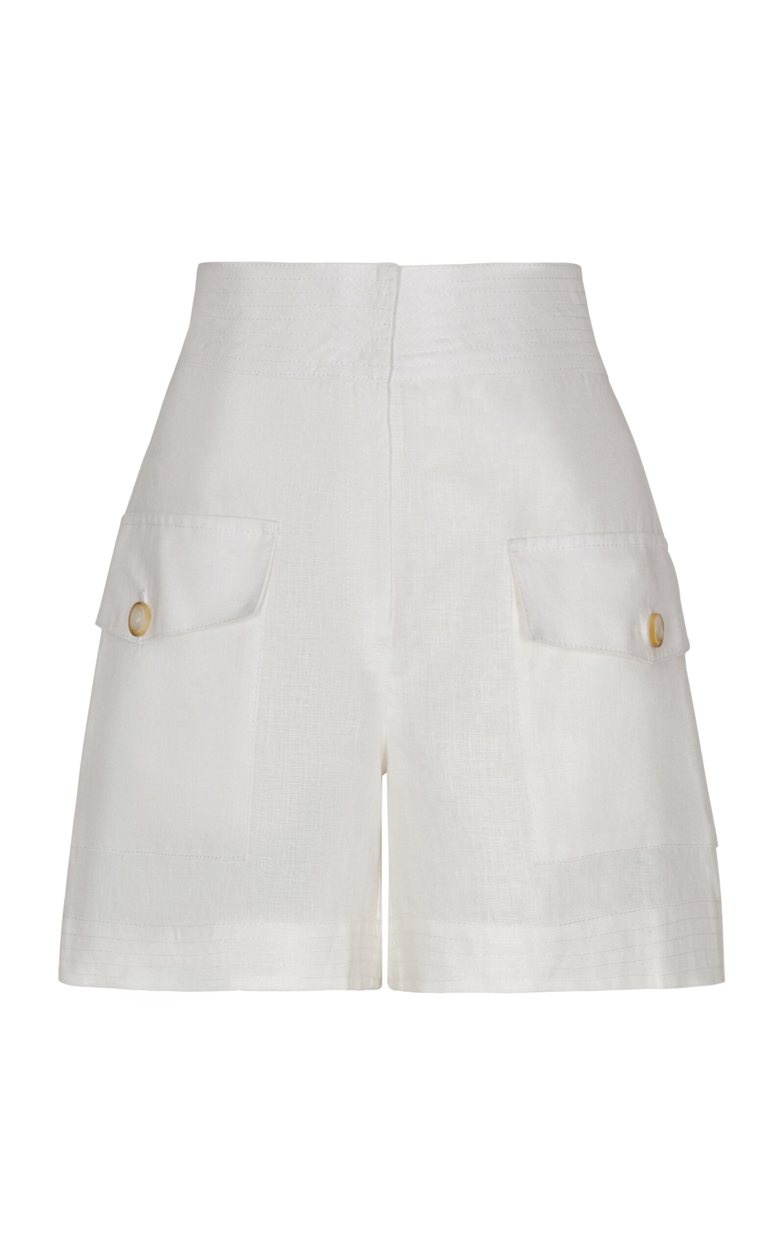 Andres Otalora Deseos Flap Pocket Linen Cargo Shorts