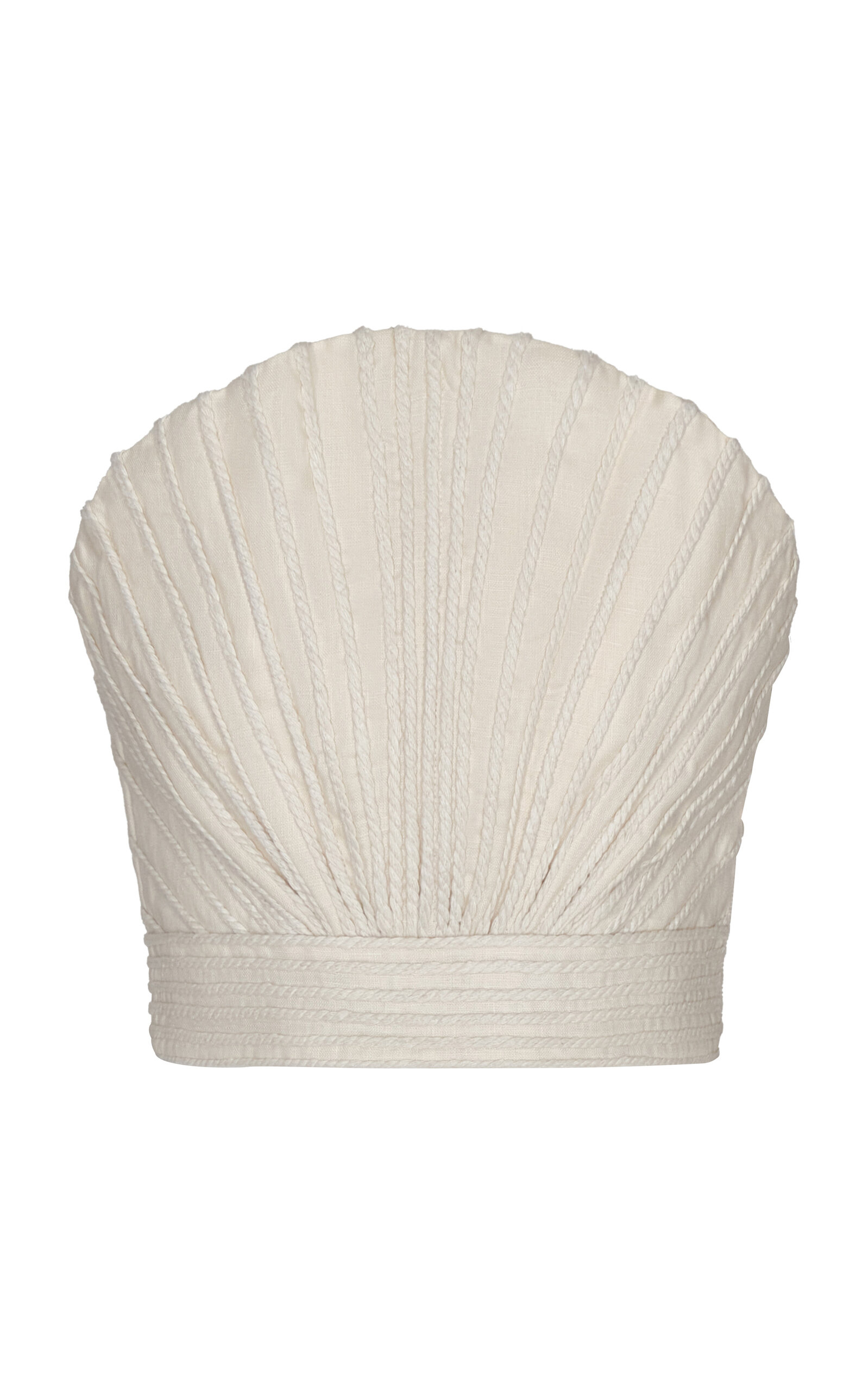 Andres Otalora Copa Cabana Embroidered Linen Top