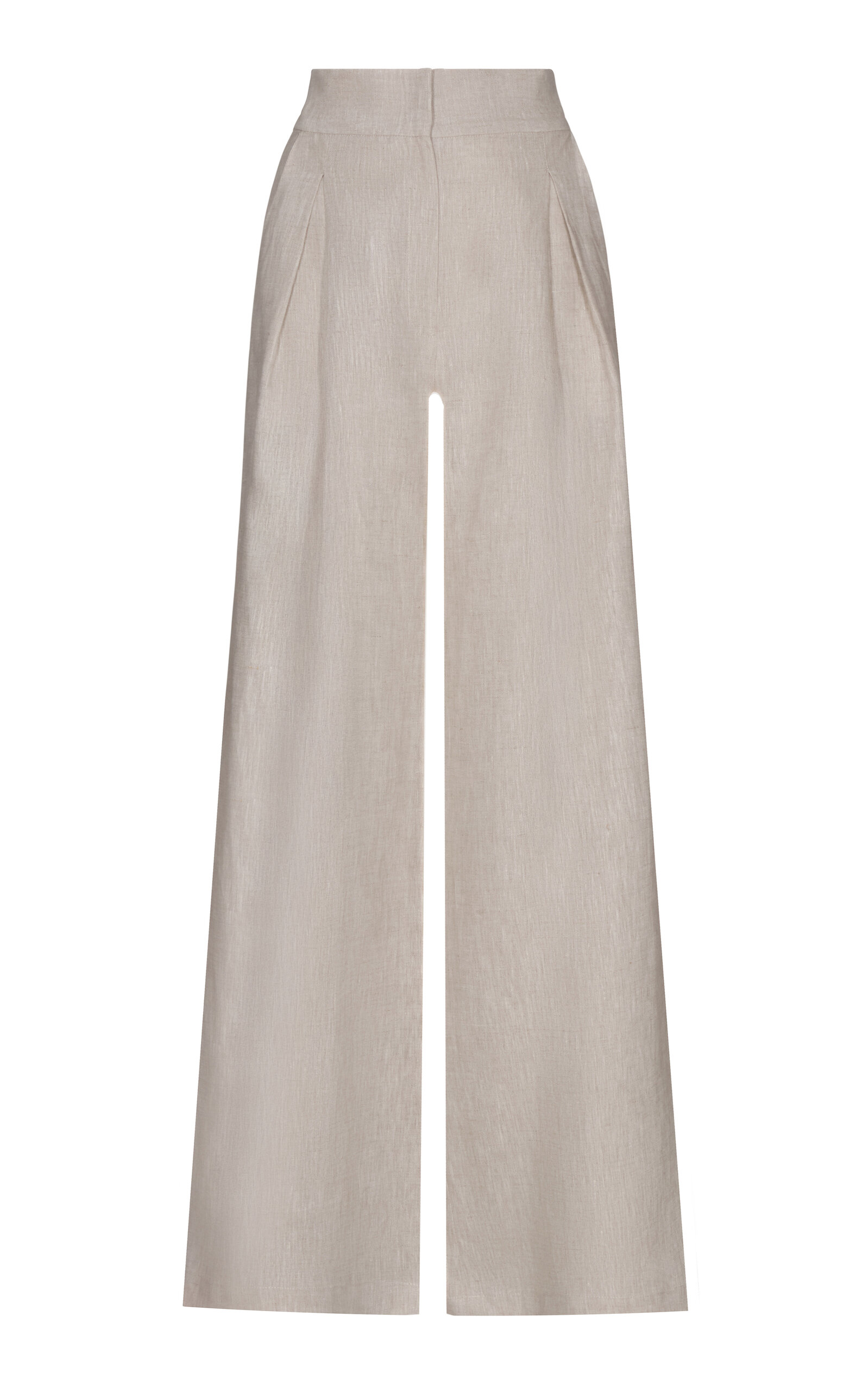 Andres Otalora Desperte Pleated Linen Wide-Leg Pants