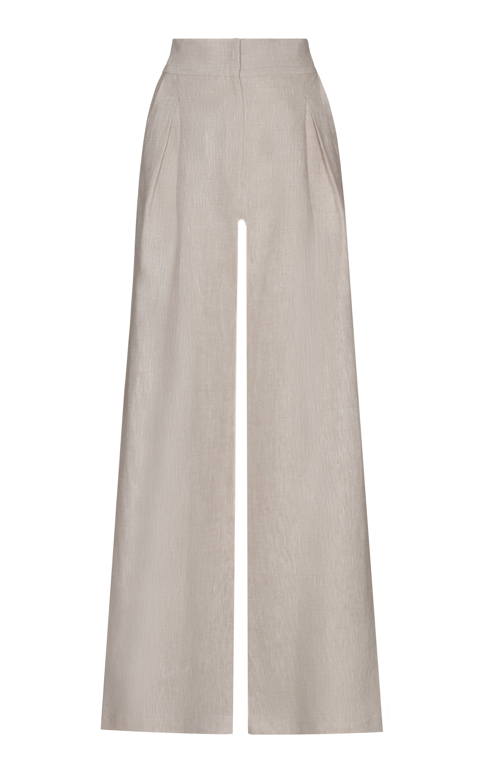 Andres Otalora Desperte Pleated Linen Wide-leg Pants