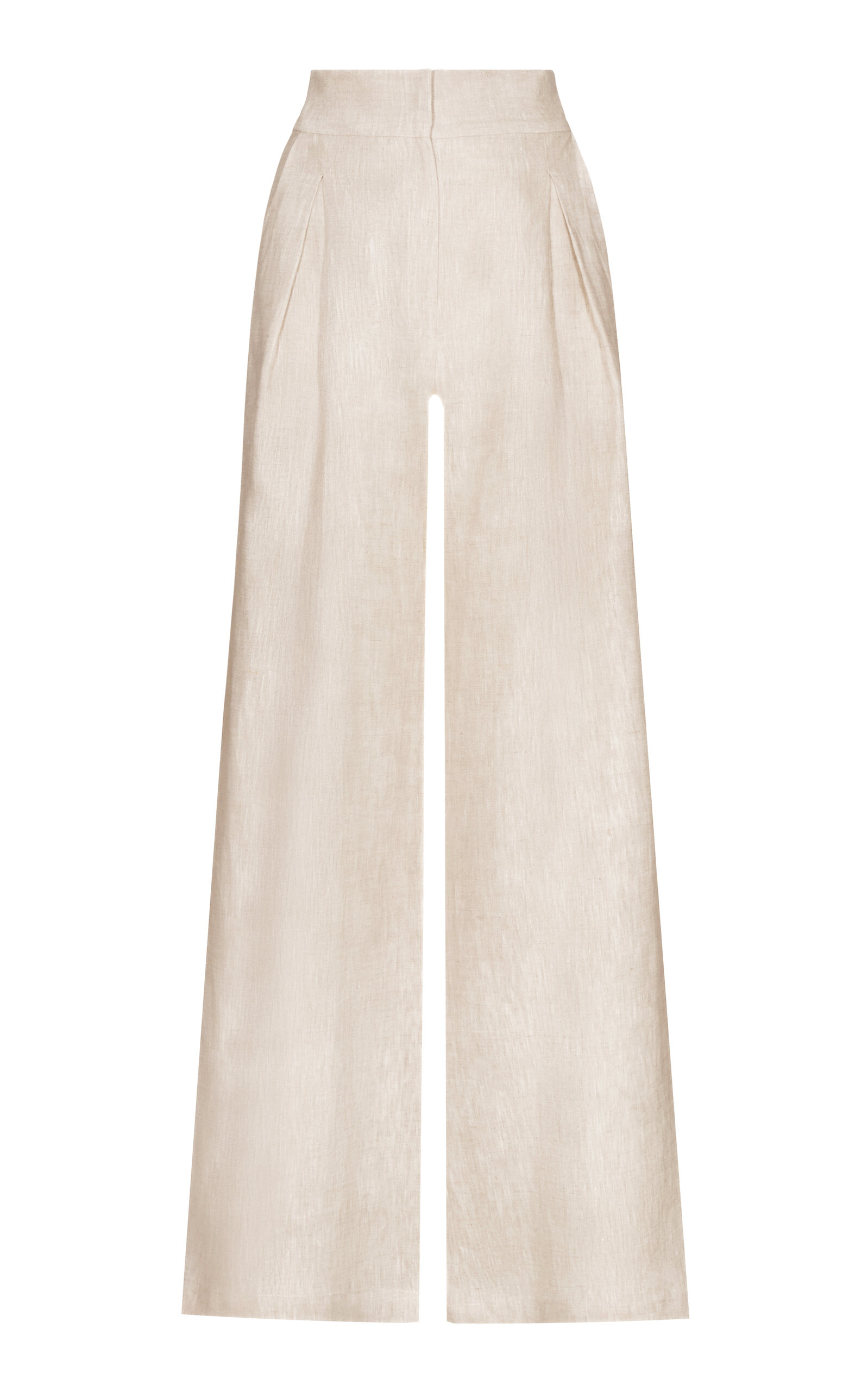 Andres Otalora Desperte Pleated Linen Wide-Leg Pants