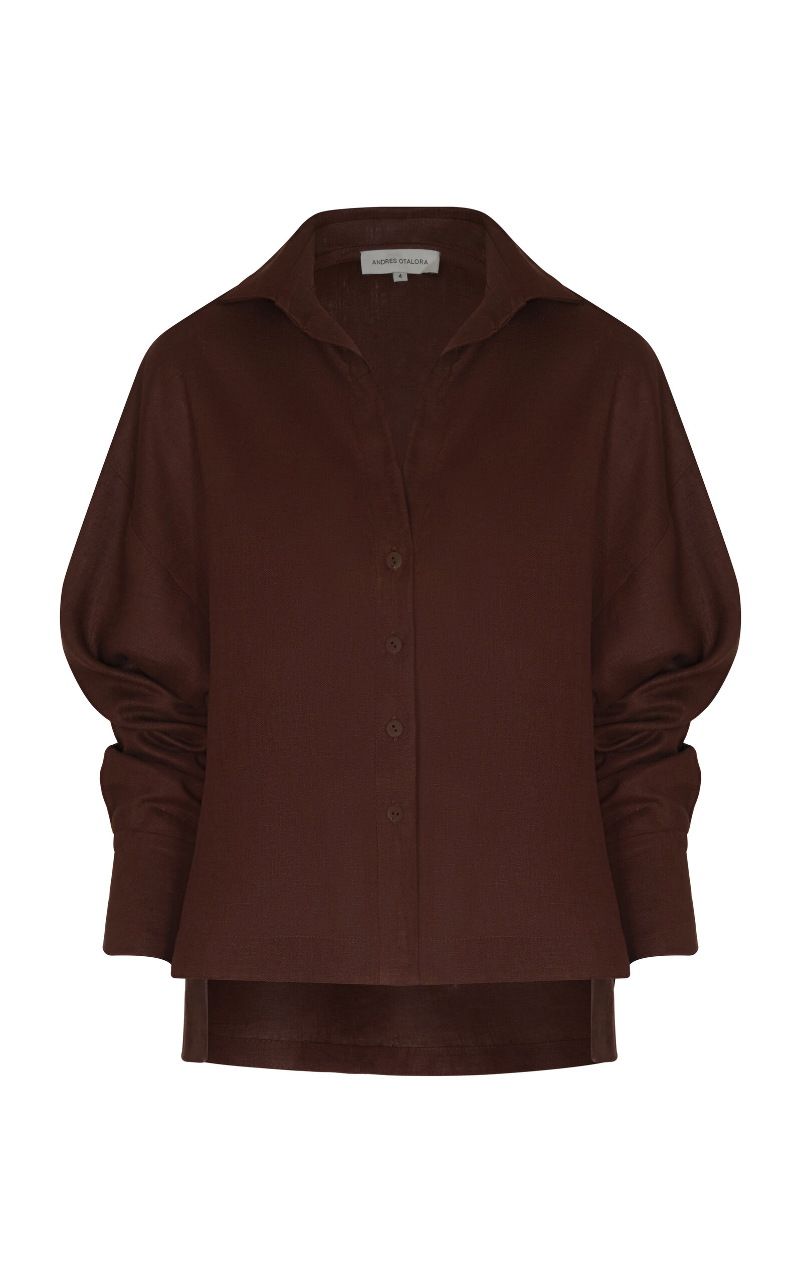 Andres Otalora Si Sabes Button-down Linen Shirt