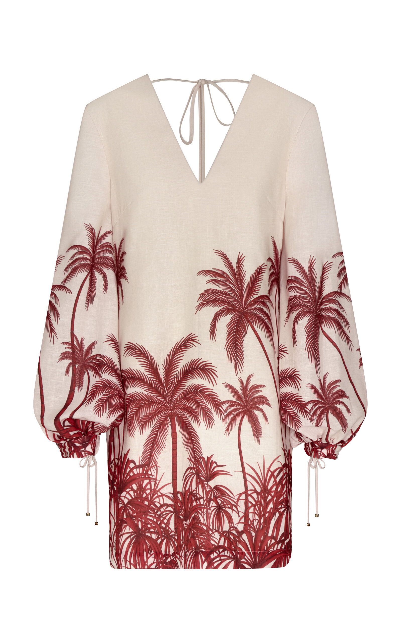 Andres Otalora Y El Mar Printed Linen Mini Dress