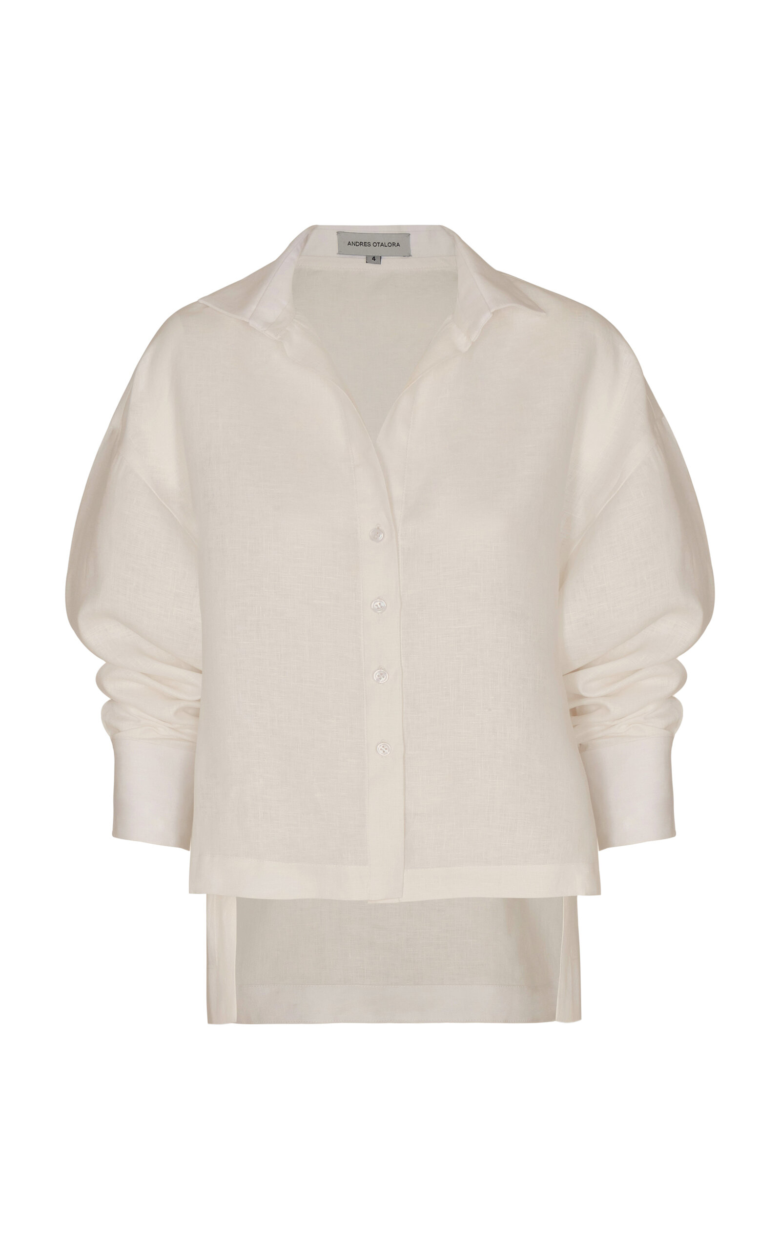Andres Otalora Si Sabes Button-down Linen Shirt