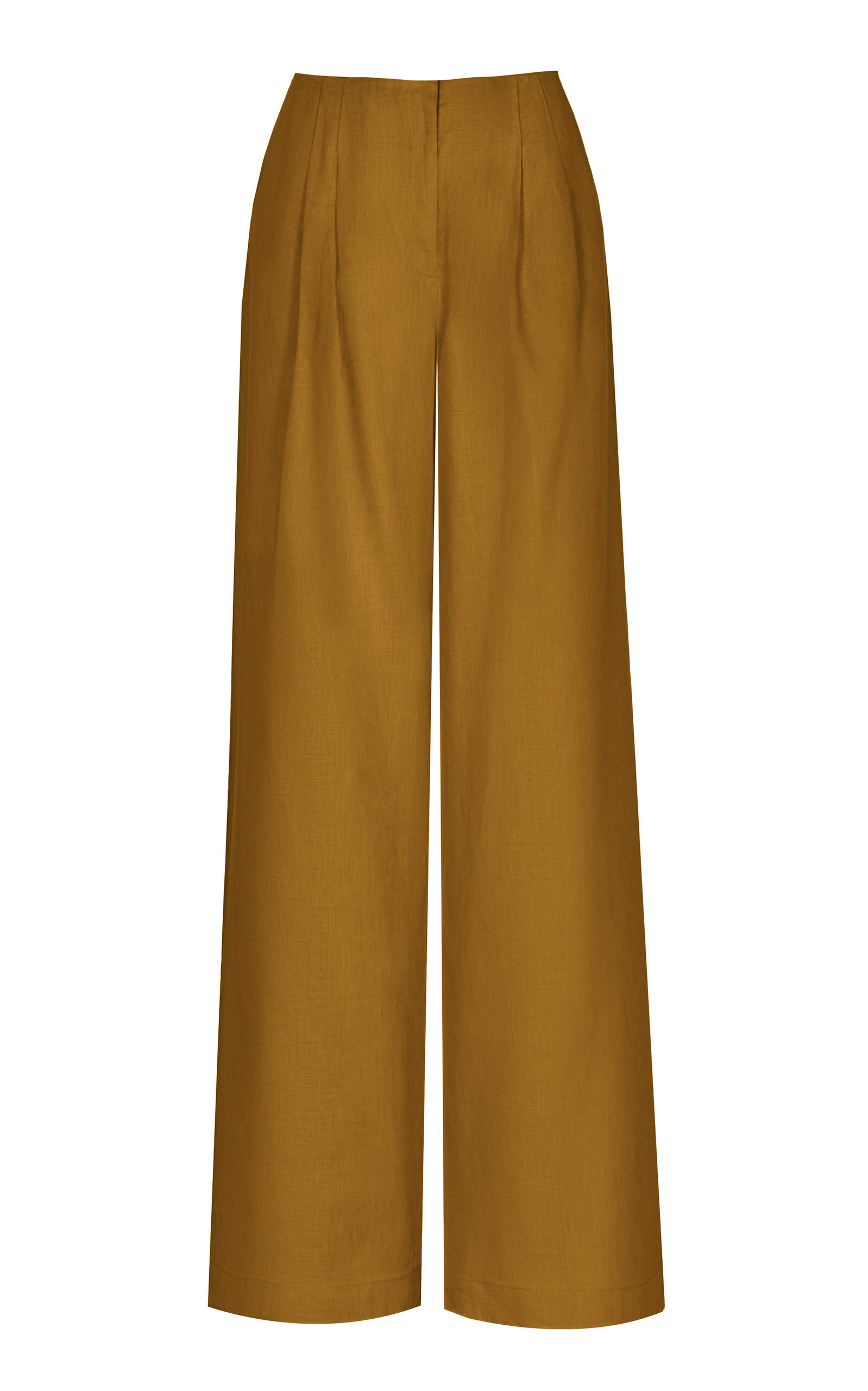 Andres Otalora Mucho Mucho Linen Wide-Leg Pants