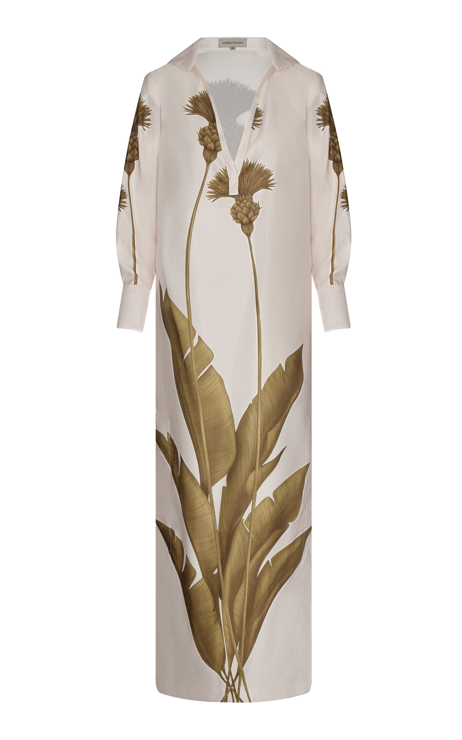 ANDRES OTALORA INTUICIONES DANDELION-PRINTED COTTON-POPLIN TUNIC