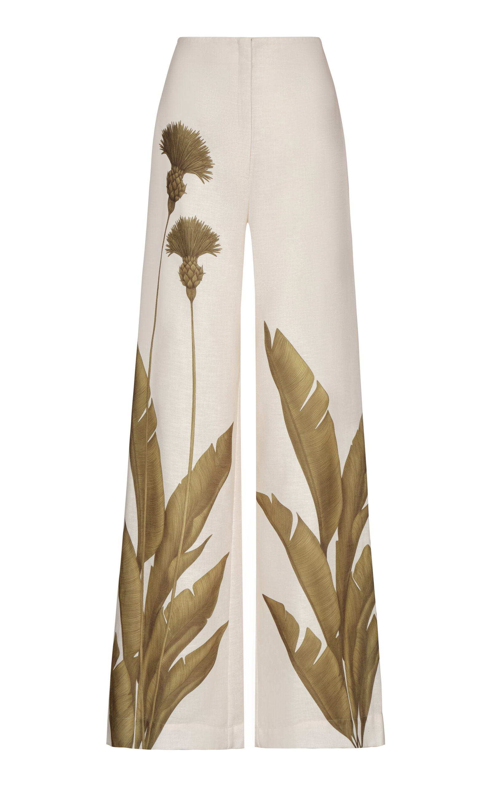 Andres Otalora Pasional Dandelion-Printed Wide-Leg Pants