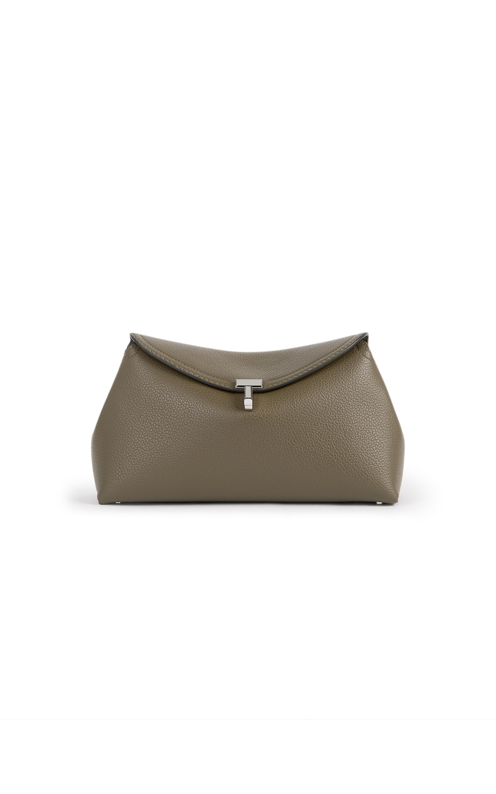 Toteme T-Lock Leather Clutch