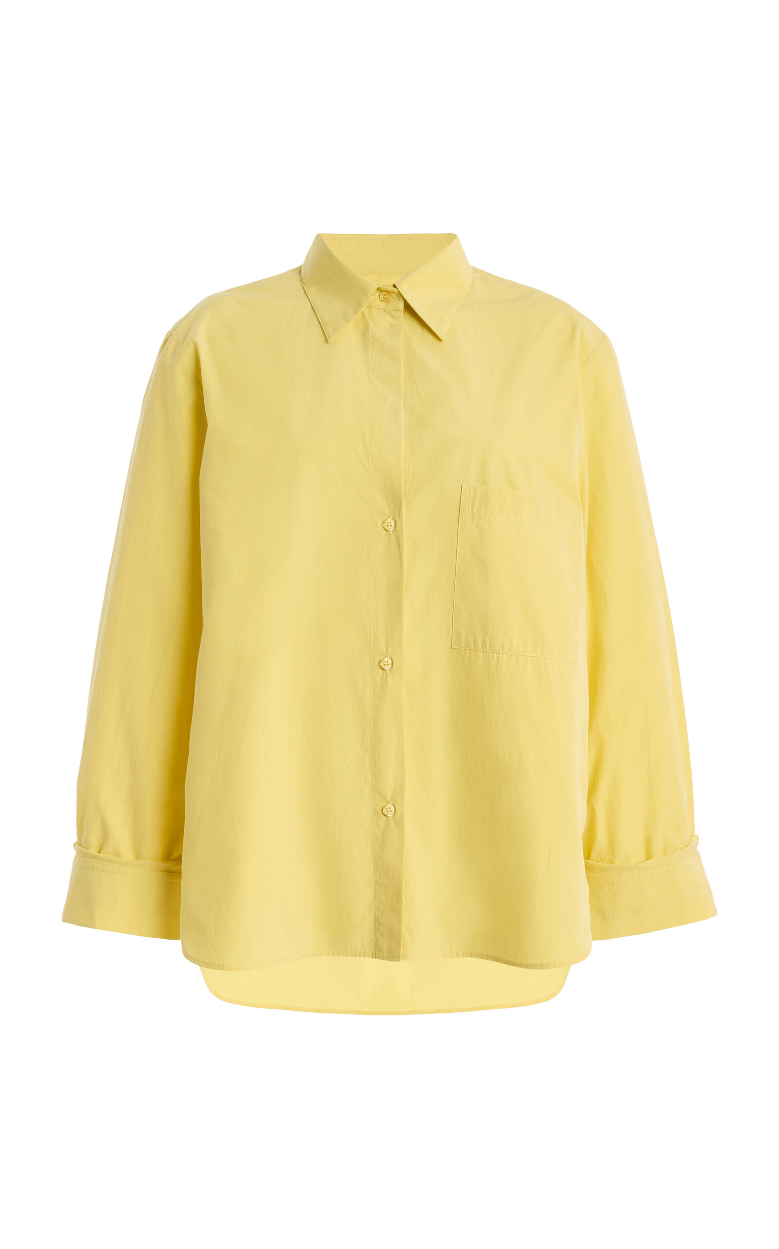 Twp J.d. Cotton Shirt In Yellow