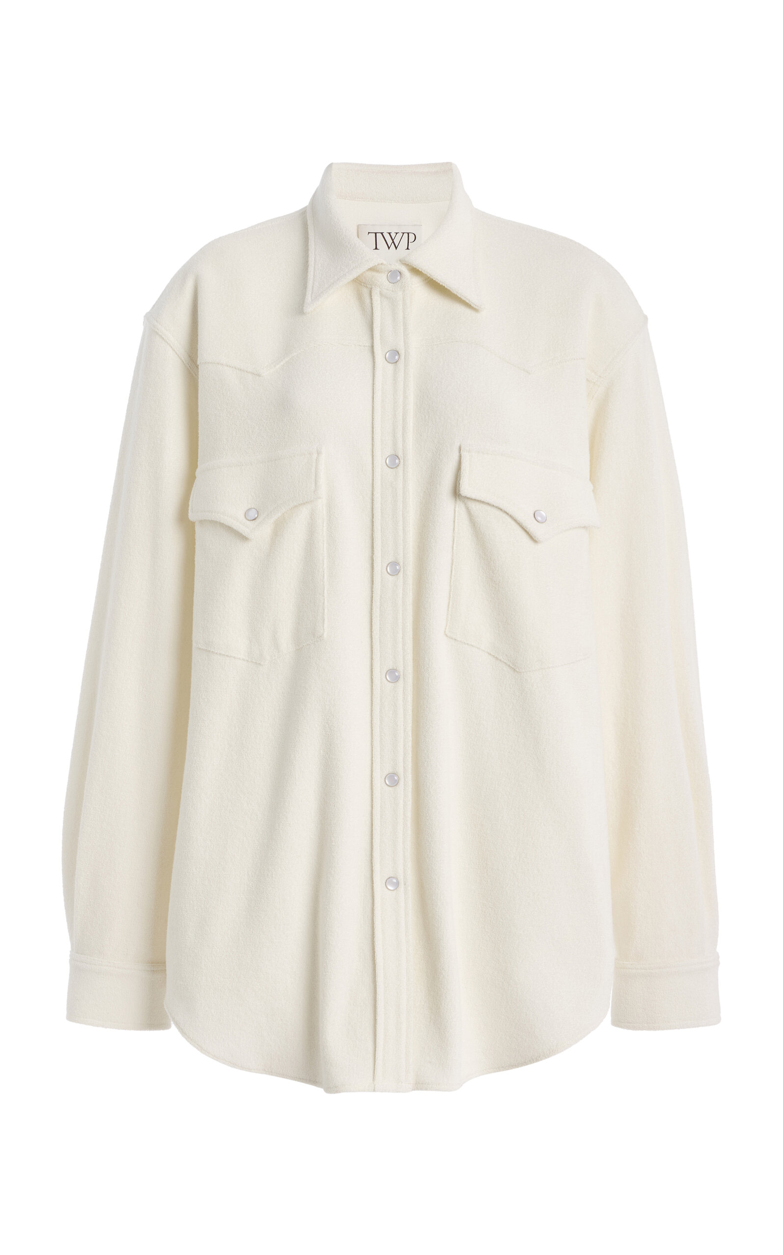 Twp Dutton Cotton-blend Shirt In White