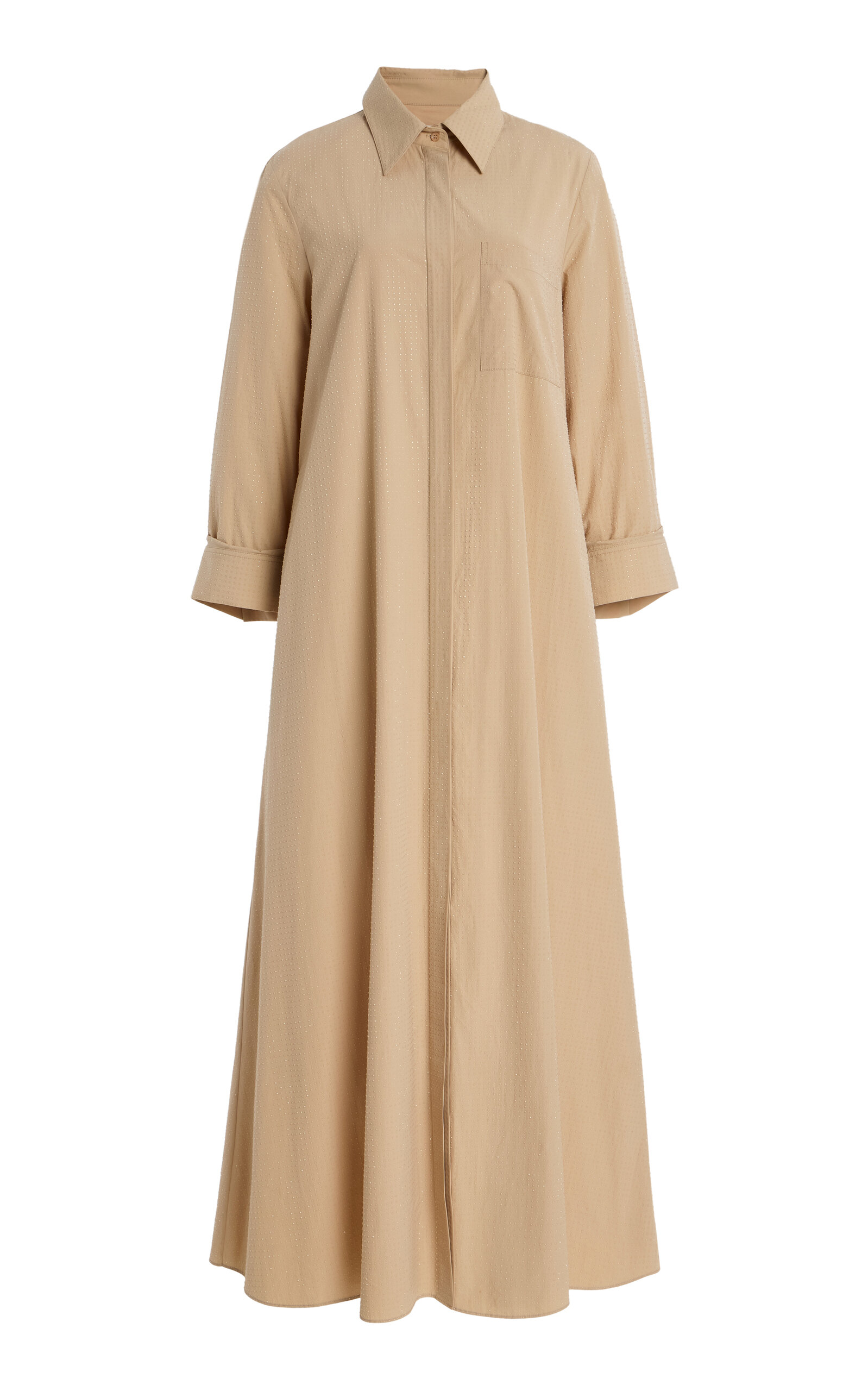 TWP Jennys Cotton Maxi Dress - Khaki