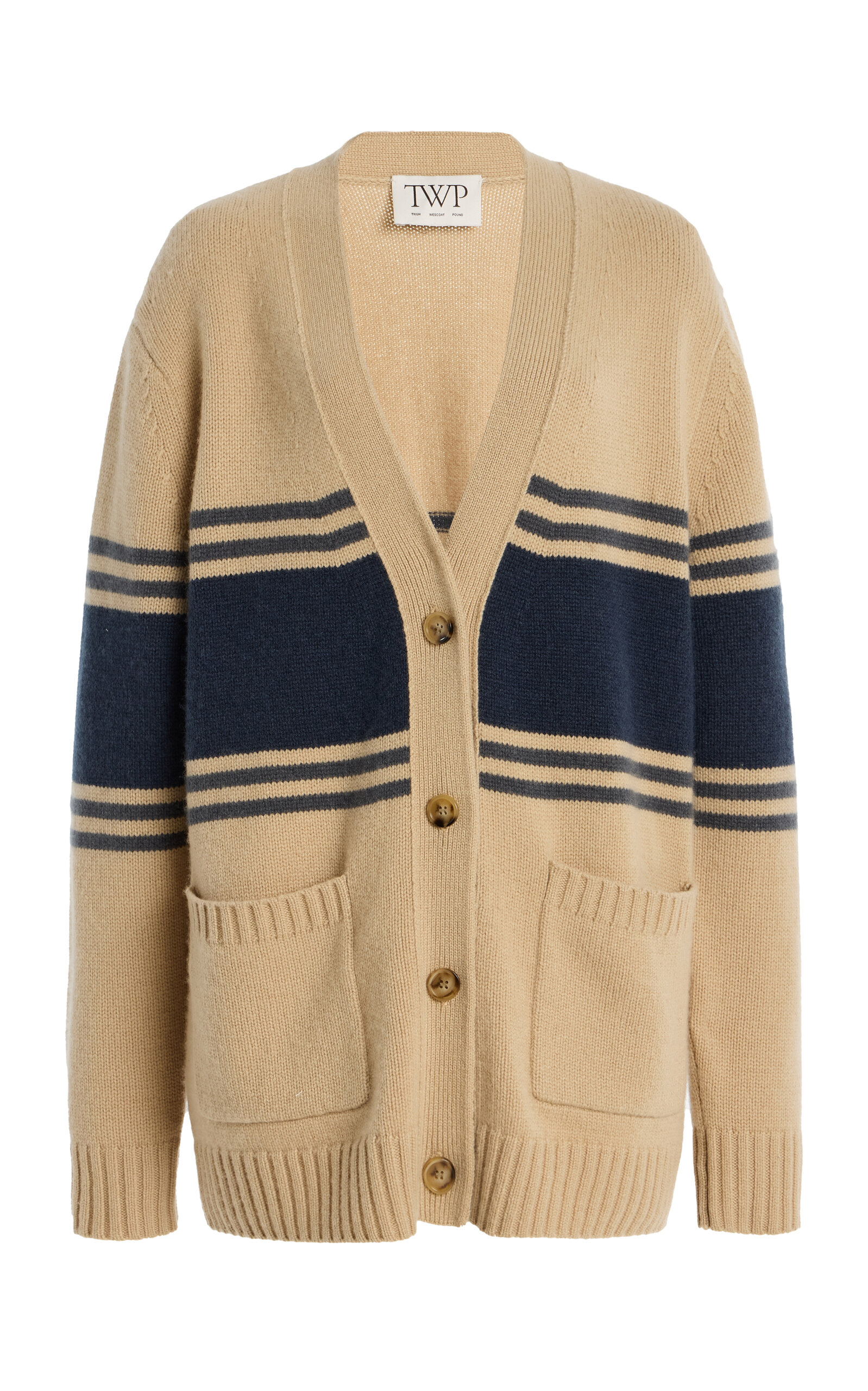 Phoebe Varsity Cashmere Cardigan