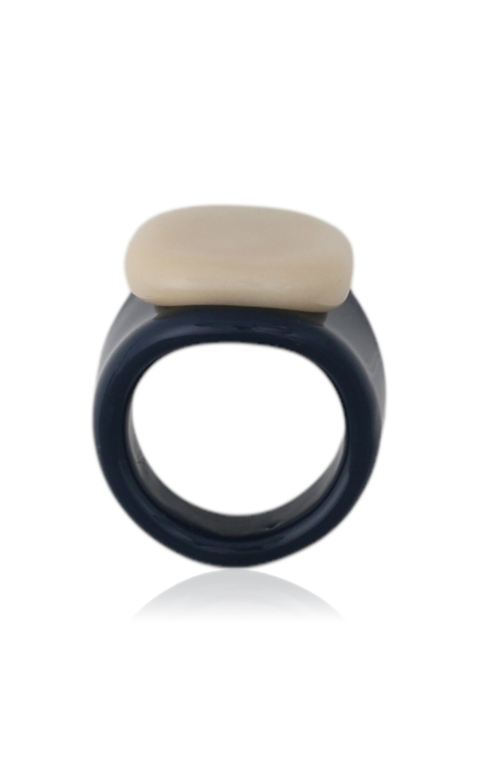 Flat Square Glass Ring