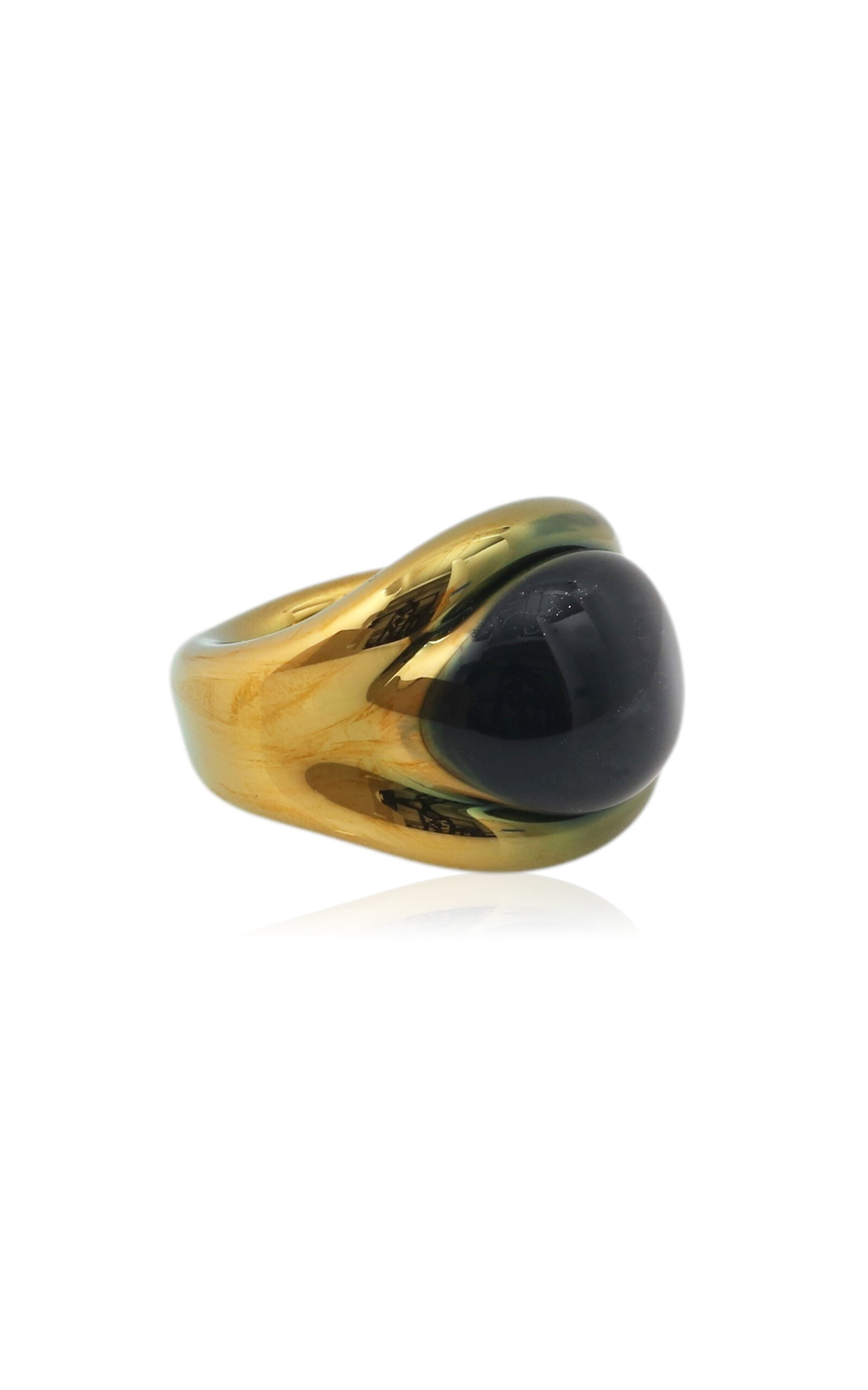 Gold Fumed Dome Ring