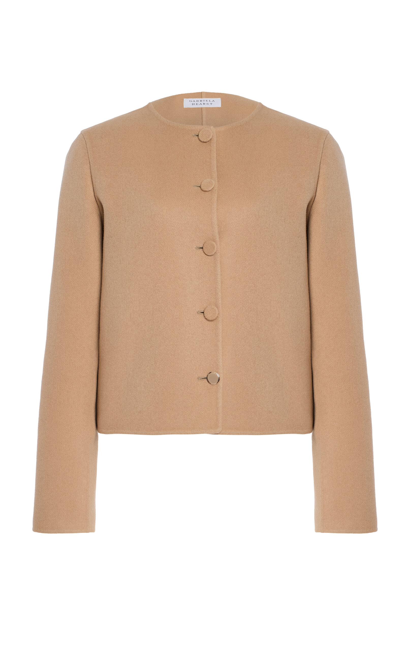 Gabriela Hearst Larring Cashmere Jacket In Brown