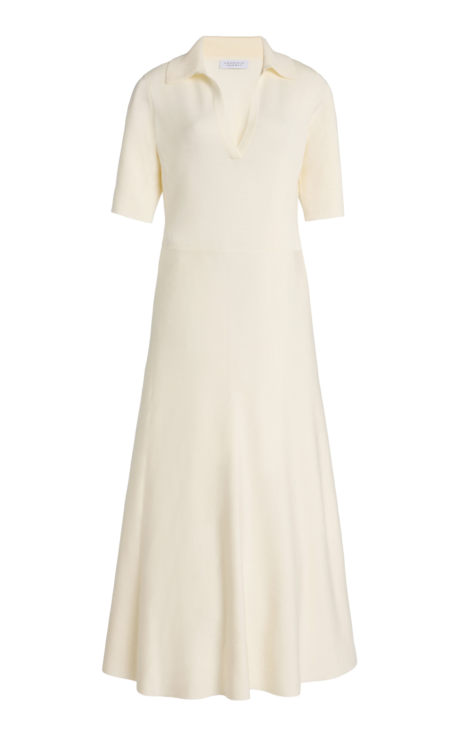 Gabriela Hearst Bradley Cashmere-silk Maxi Dress In White