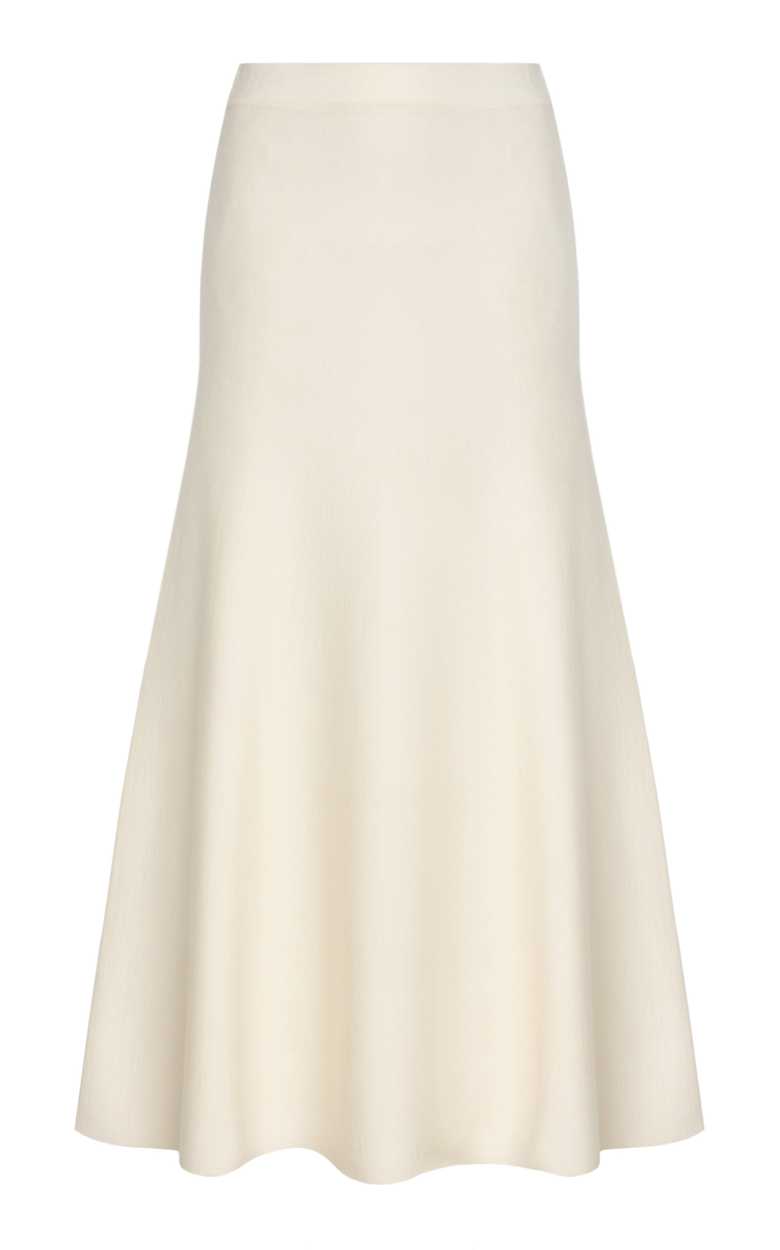 Gabriela Hearst Freddie Wool-cashmere Midi Skirt In White