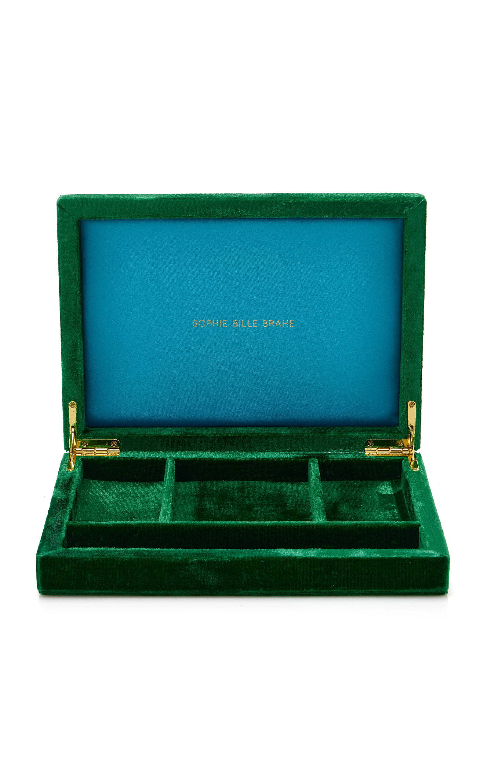Sophie Bille Brahe Trésor Velvet Jewelry Box In Green