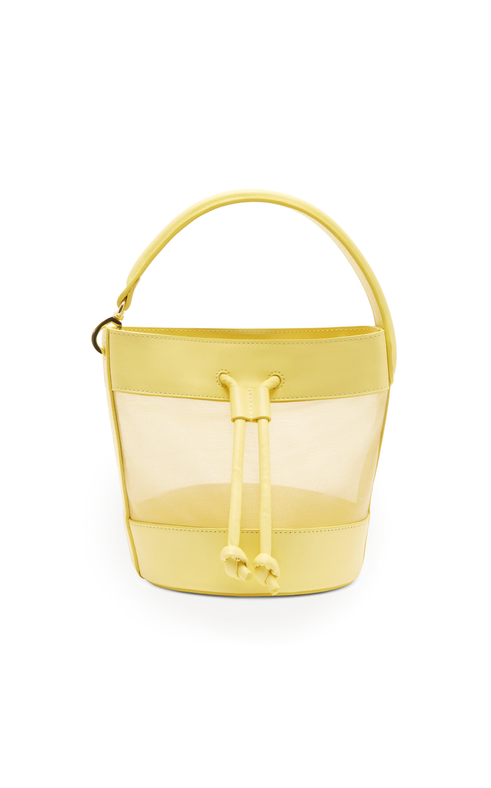 Studio Amelia Iris Leather Bucket Bag - Burgundy - OS - Women's Clothing