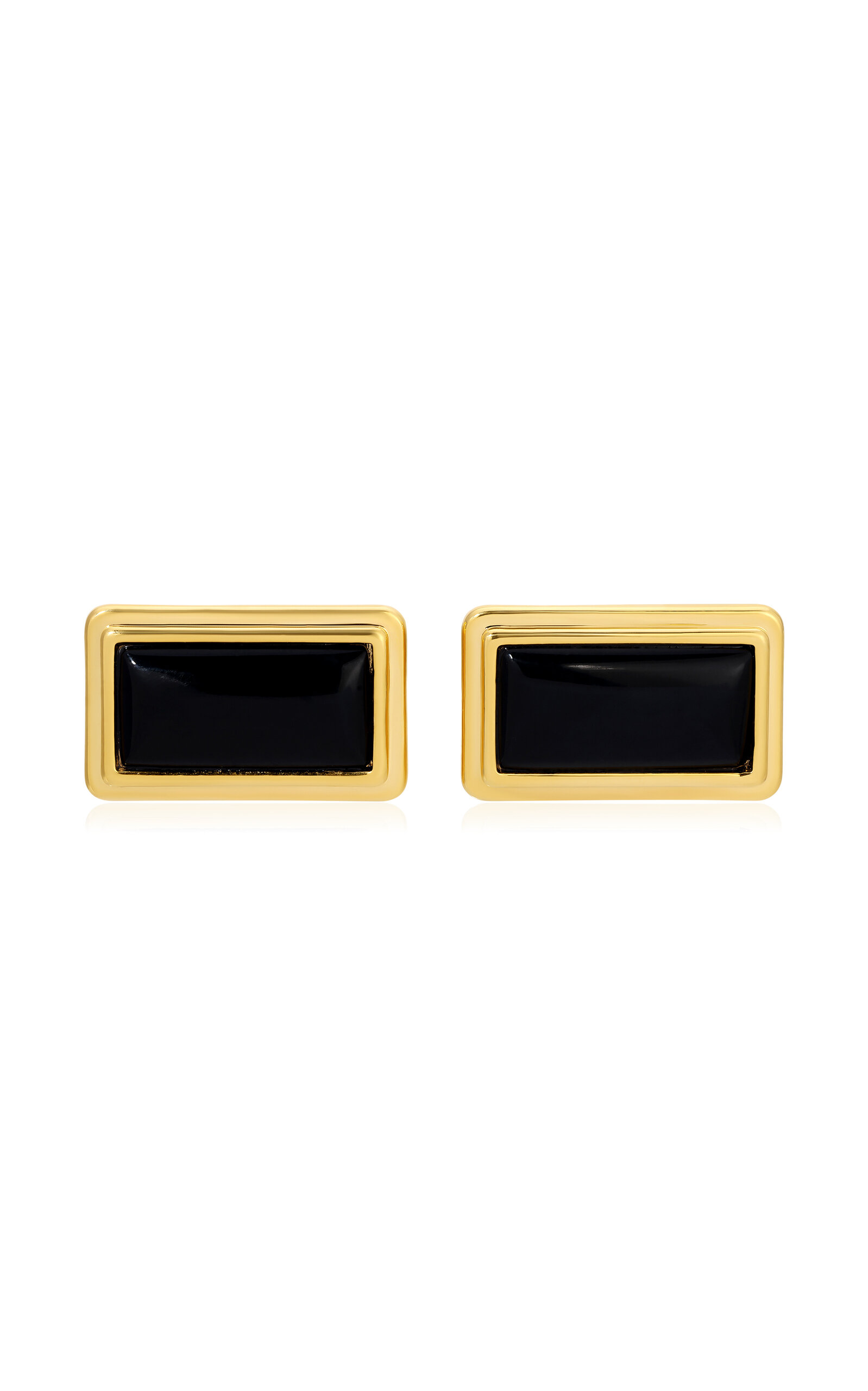 Archer Rectangle 18K Gold-Plated Earrings