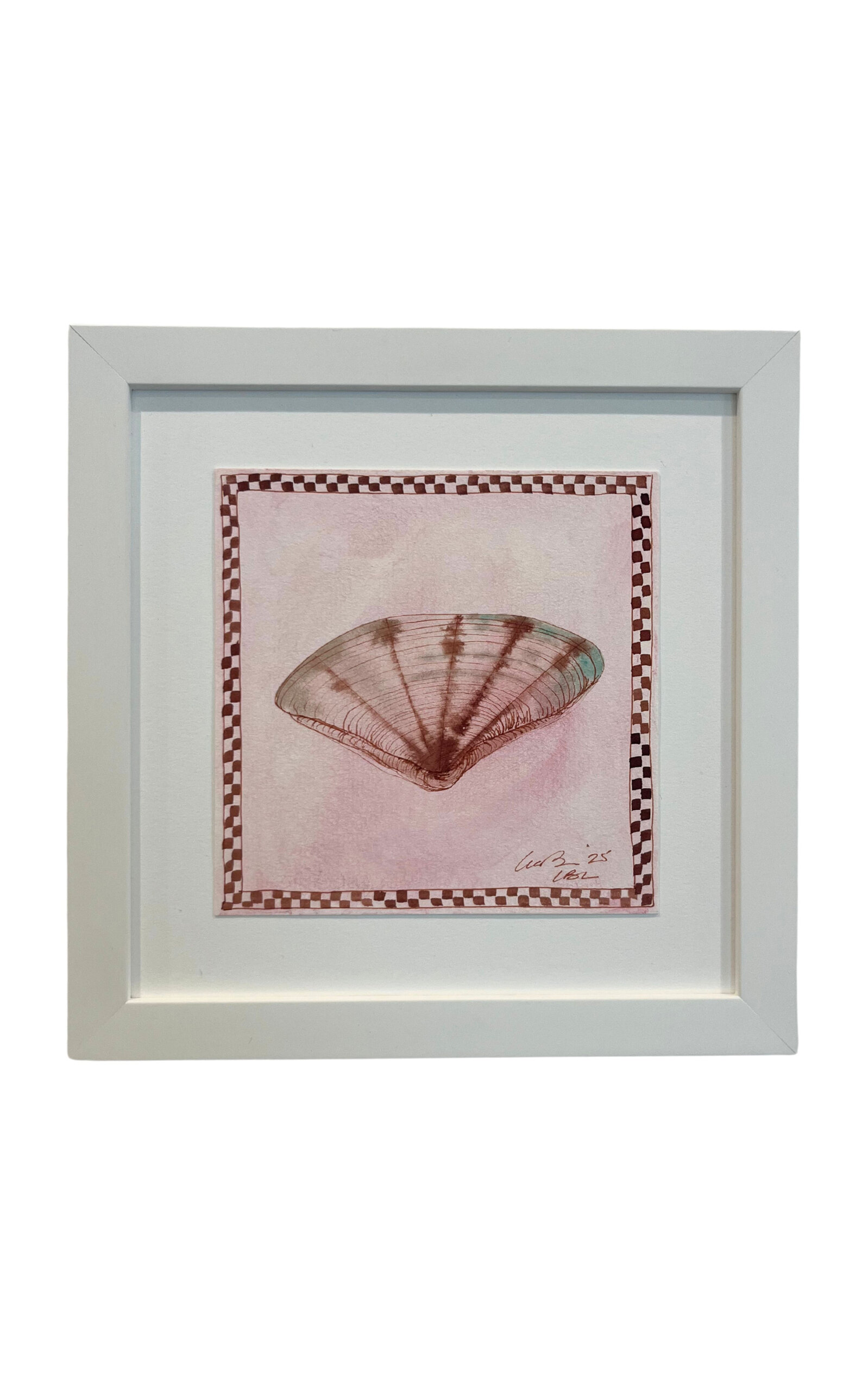 Lia Burke Libaire Shells with Checkerboard 2 - Multi