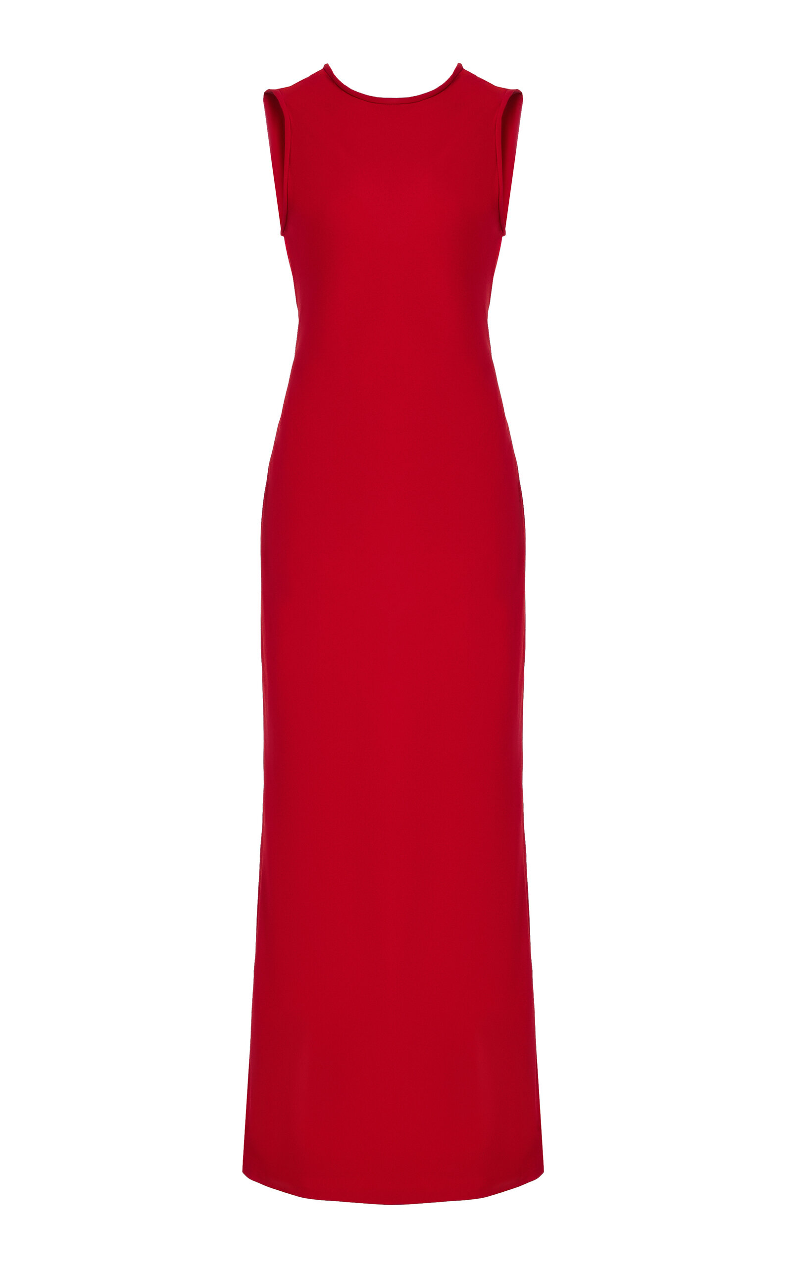 Another Tomorrow Draped Bias-Cut Midi Dress