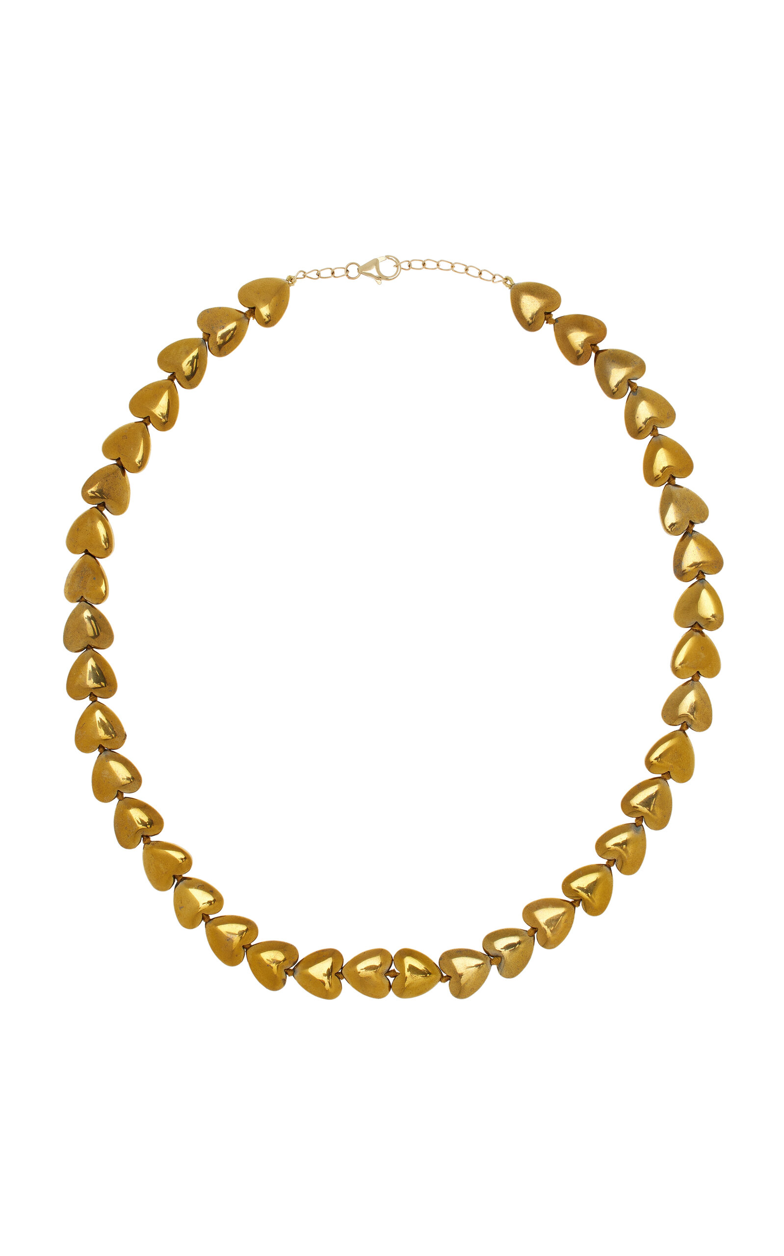 Jia Jia 14K Yellow Gold Hematite Golden Heart Necklace - Gold - OS - Moda Operandi