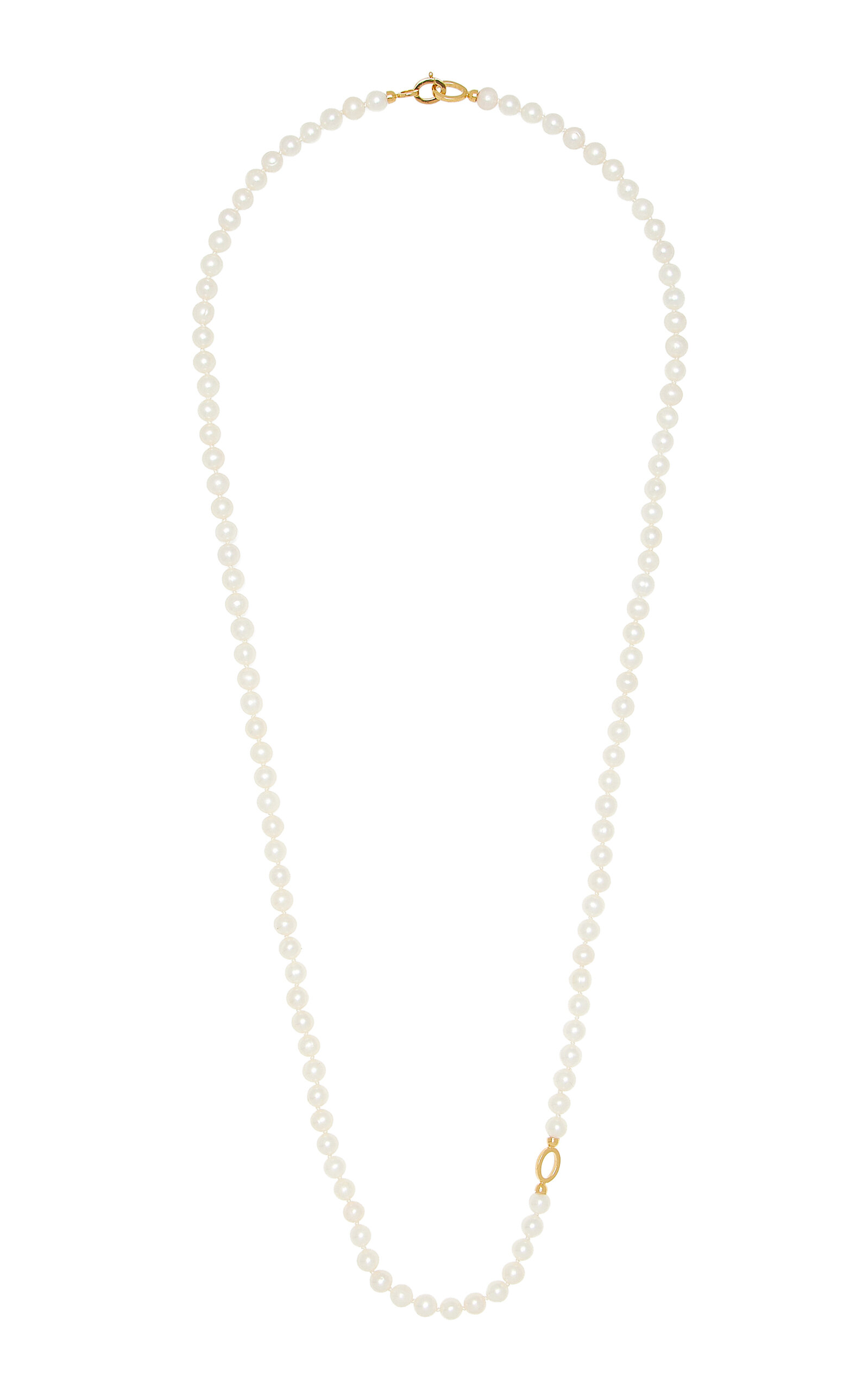 Totême Infinity Pearl Necklace In White