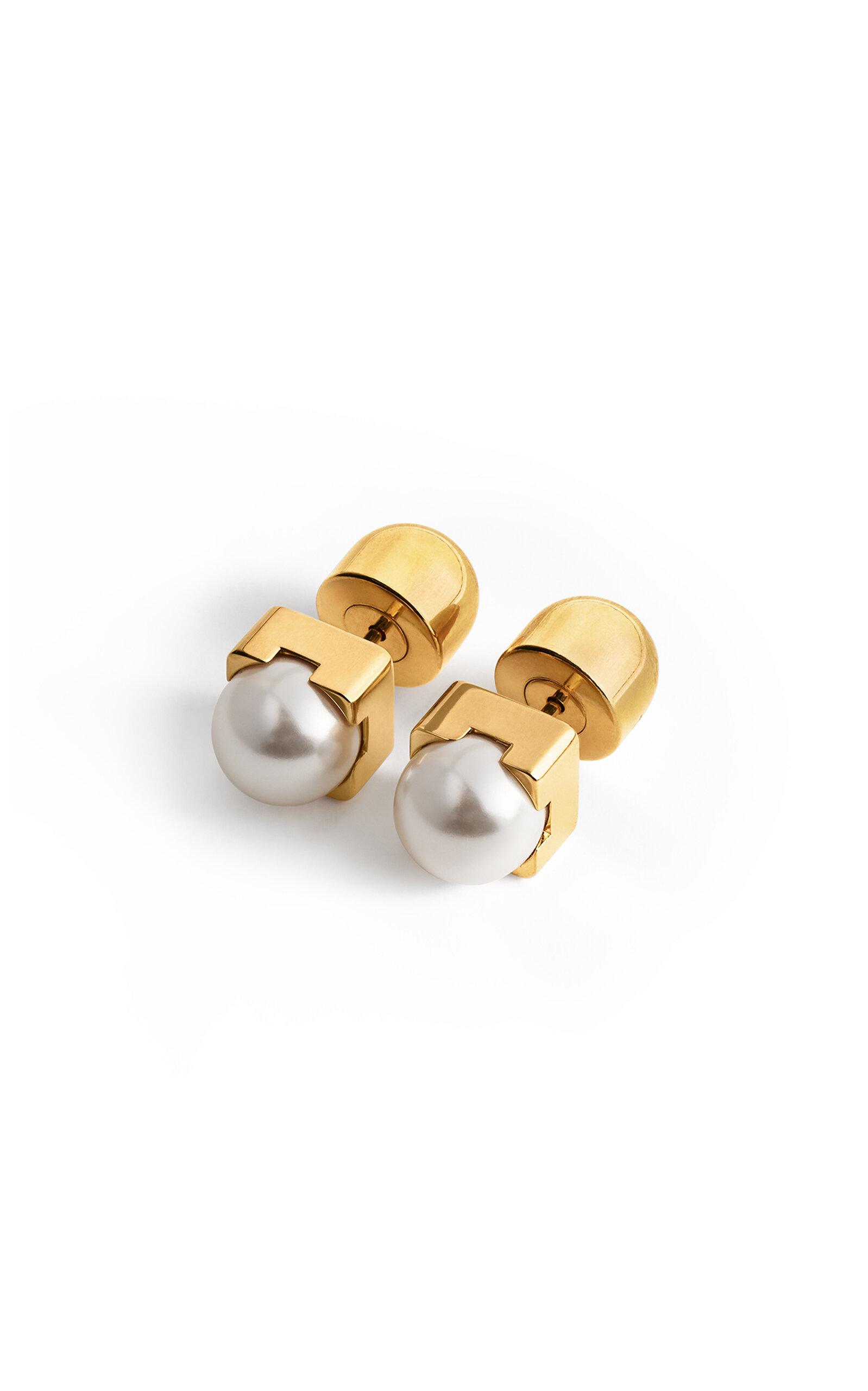 Totême Pearl Earrings In White