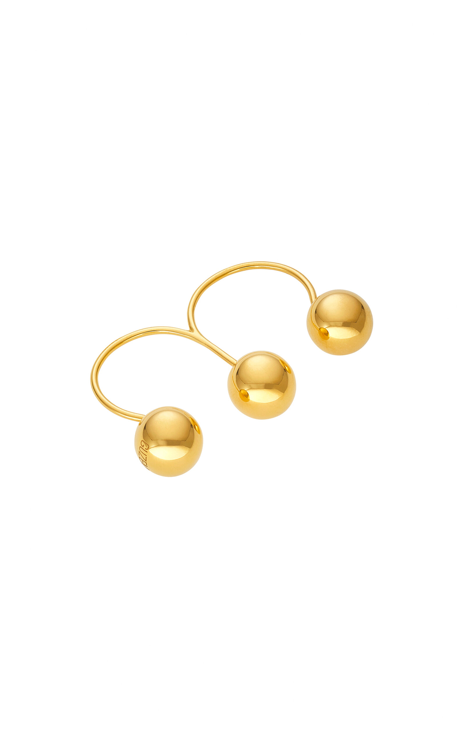 18k Yellow Gold Trio Orb Ring