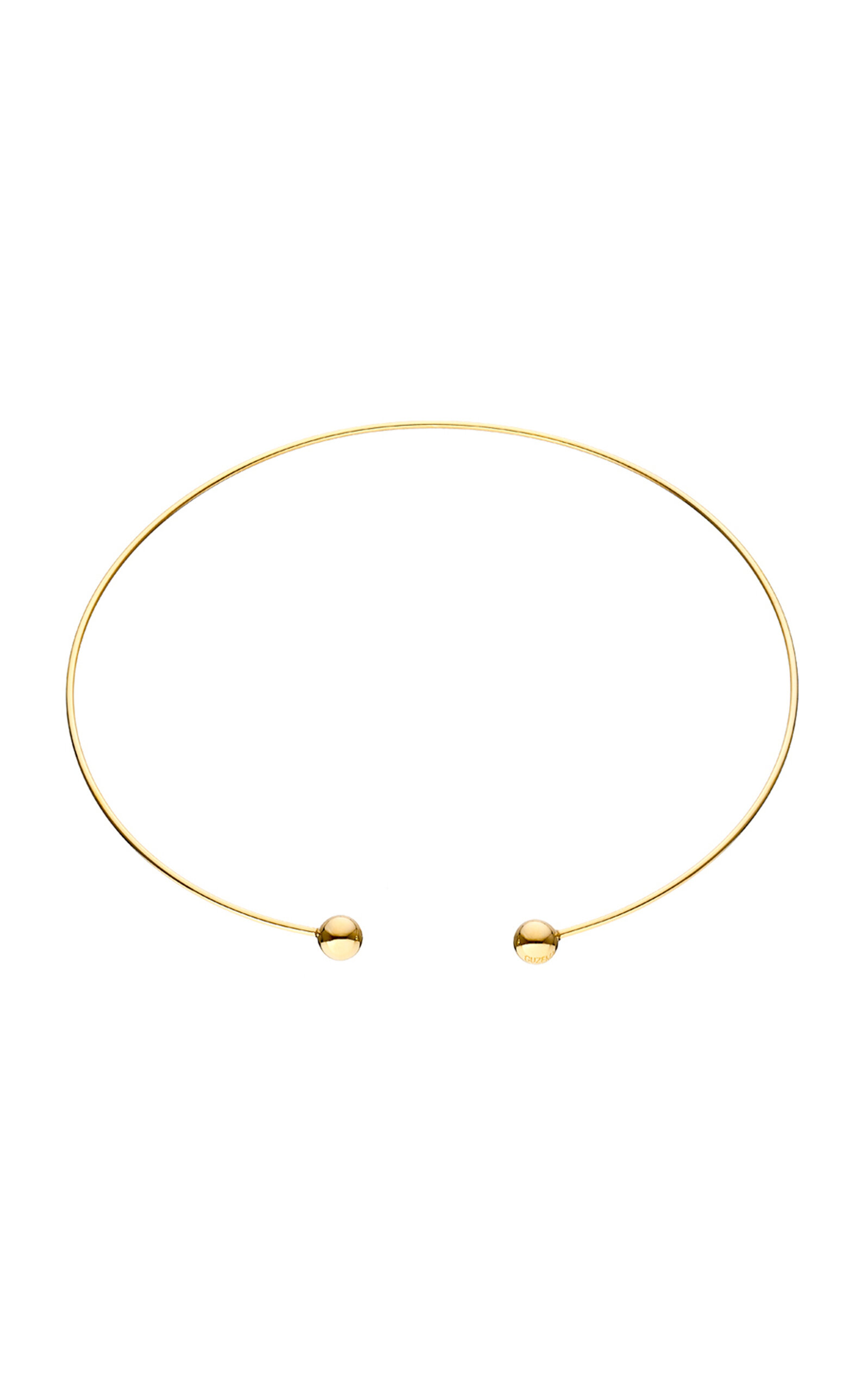 18k Yellow Gold Orbs Choker