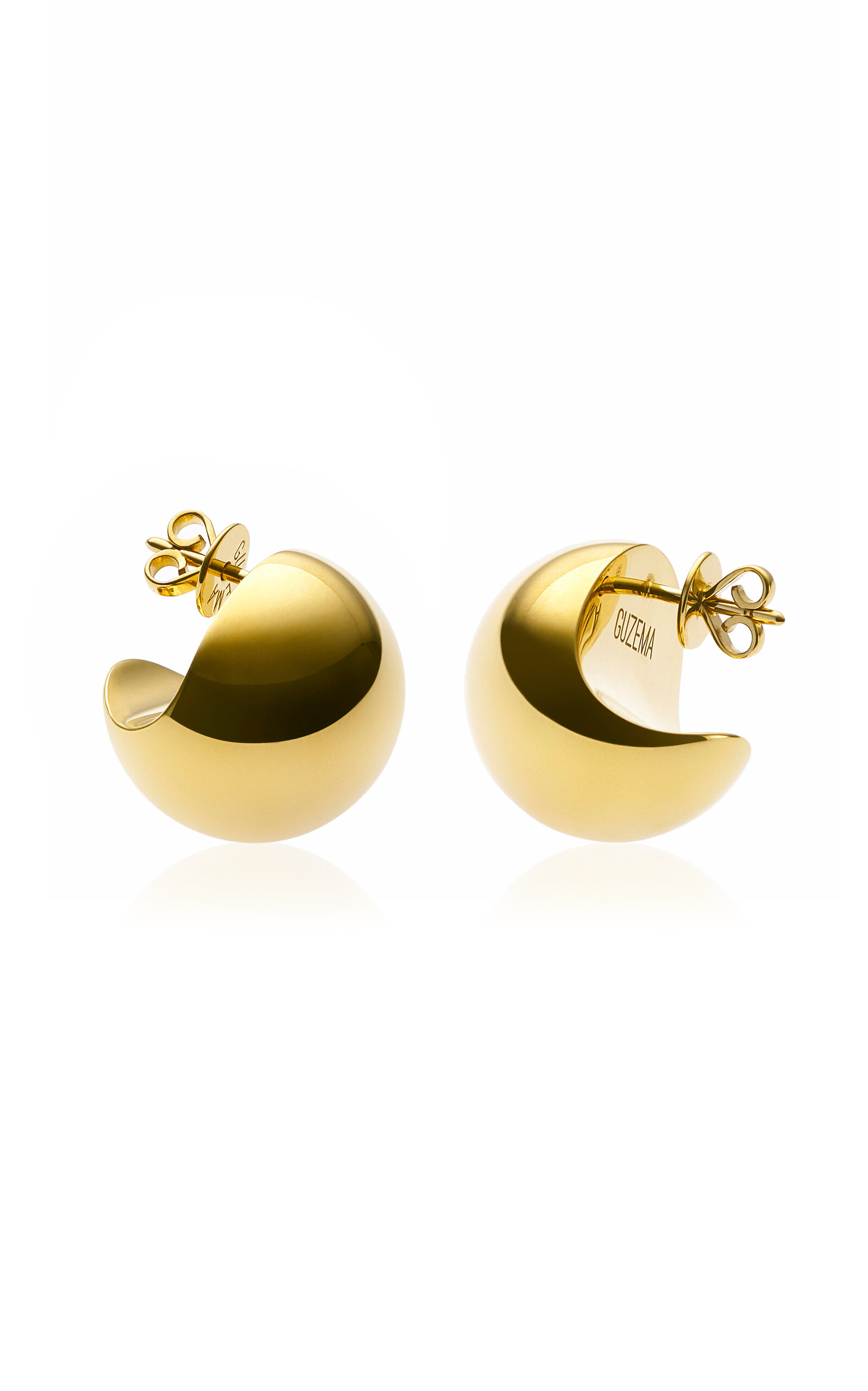 18k Yellow Gold Bold Sphere Earrings