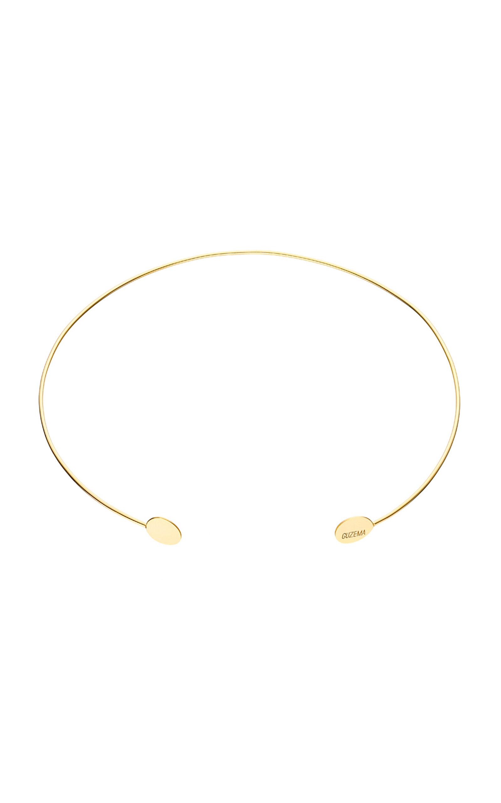 18k Yellow Gold Flats Choker