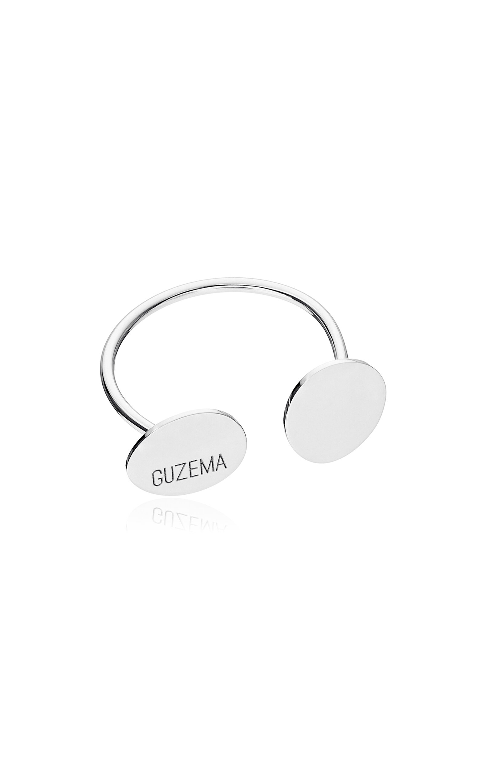 18k White Gold Duo Flat Ring