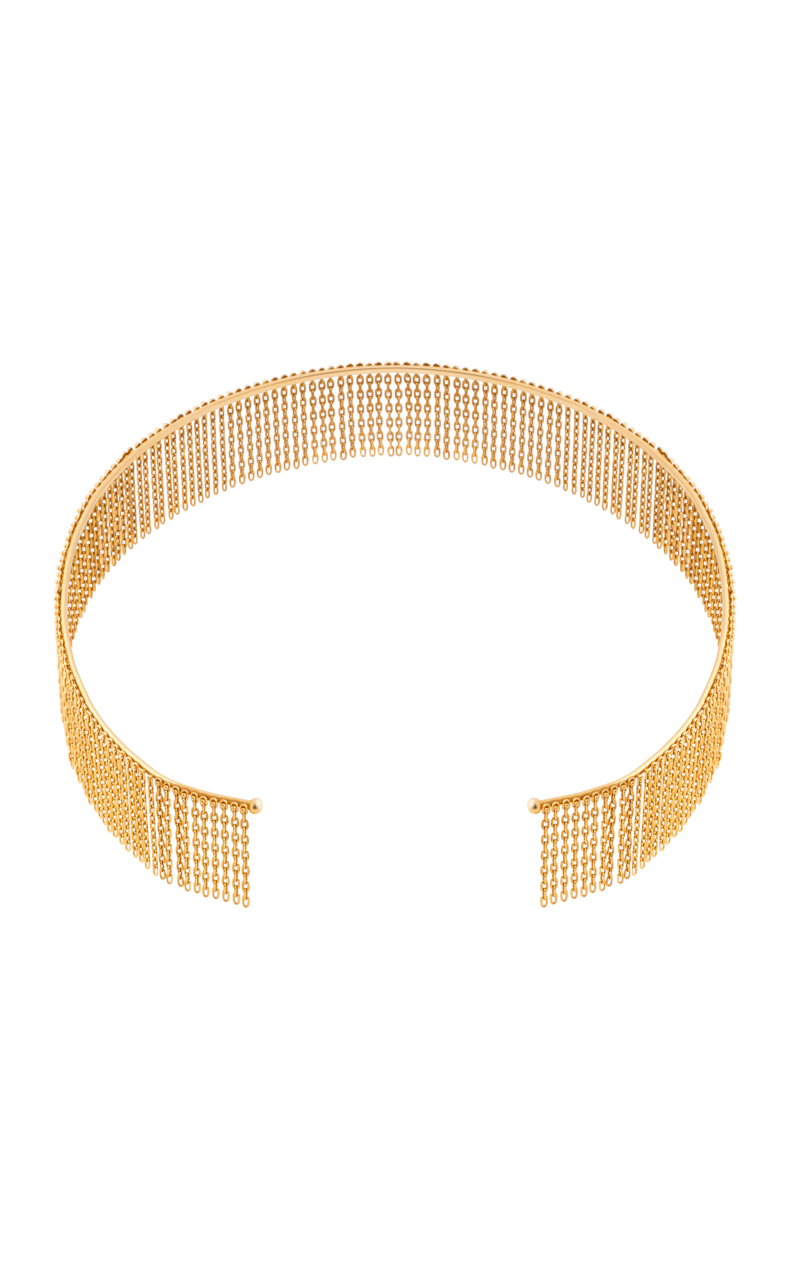 18k Yellow Gold Bold Chainfall Choker