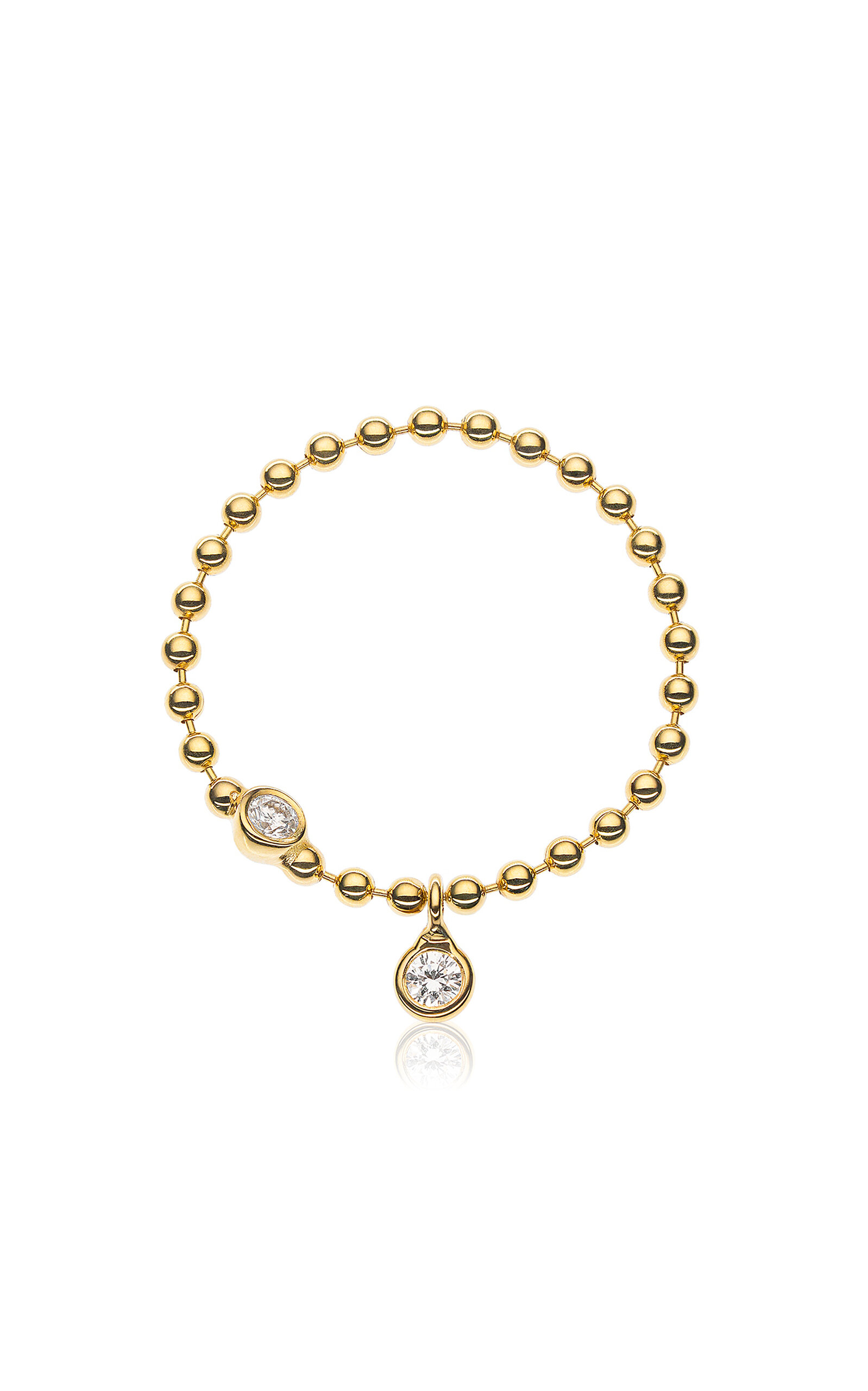 18k Yellow Gold Duo Diamonds Eternal Ring