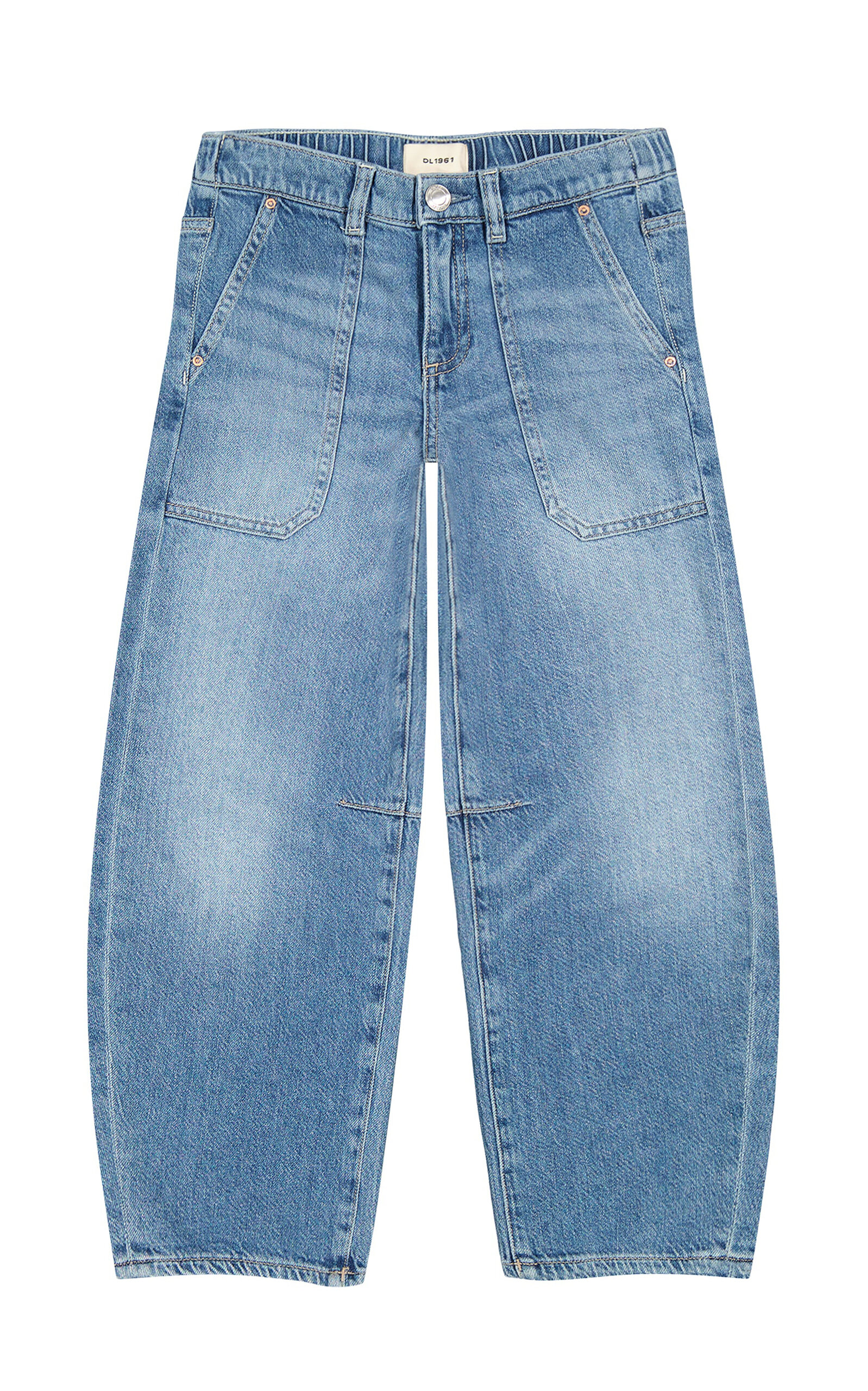 DL1961 Kids'Lilia Pull On Barrel Leg Jeans