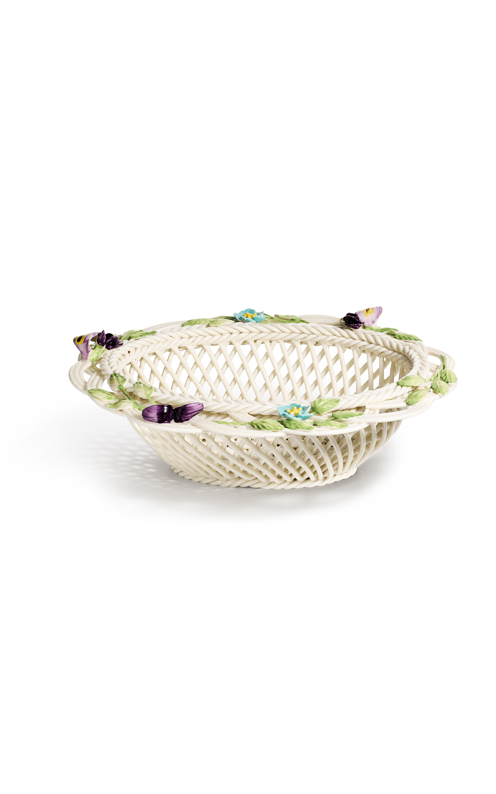 Tiffany & Co Wildflower Woven Porcelain Bread Basket In Neutral