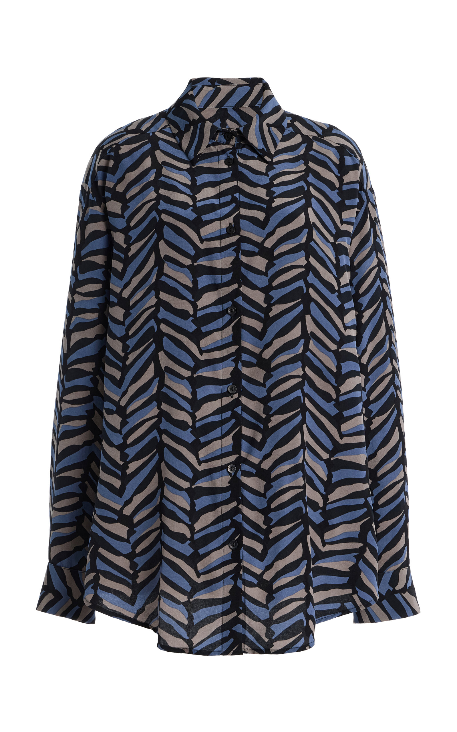 Matteau Silk Shirt In Blue