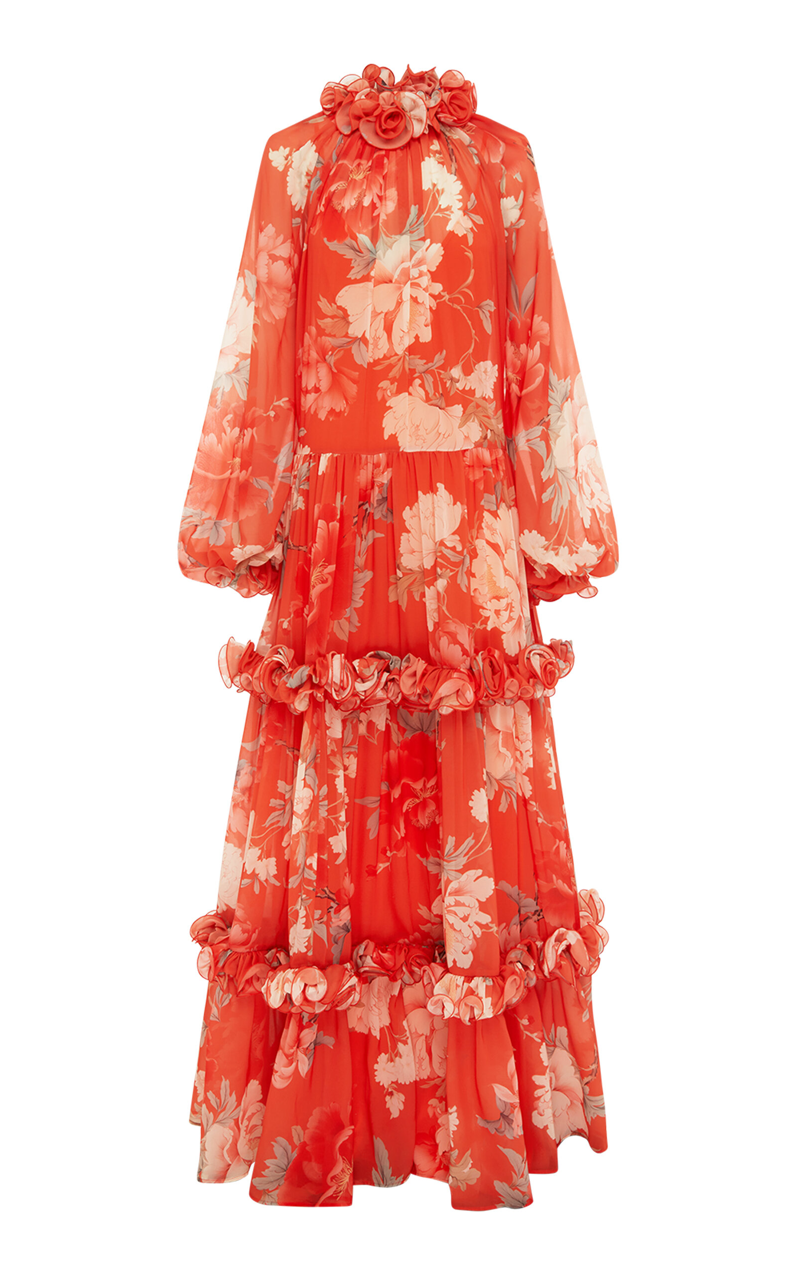 Angela Ruffled Maxi Dress
