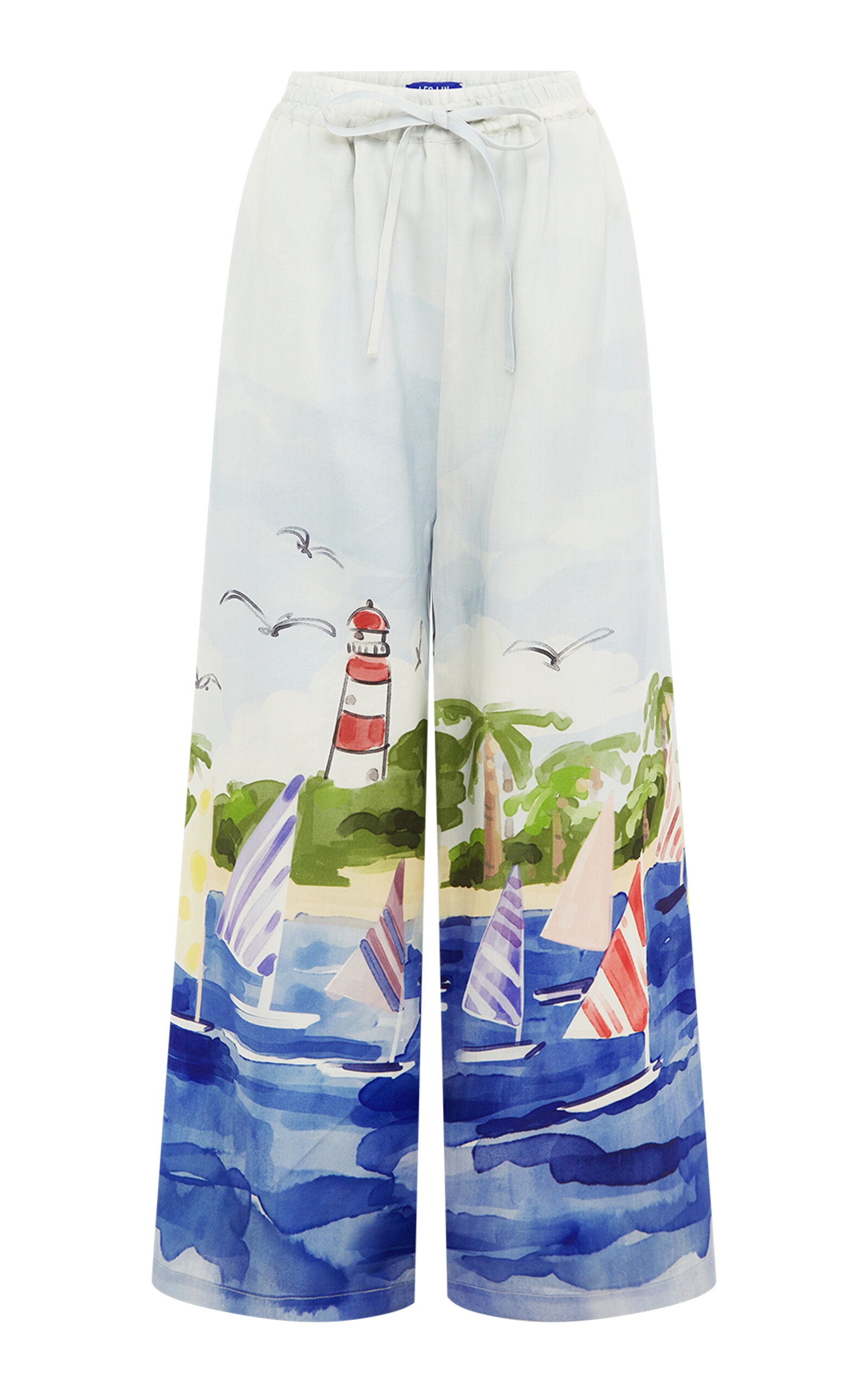 Jamie Silk Wide-Leg Pants
