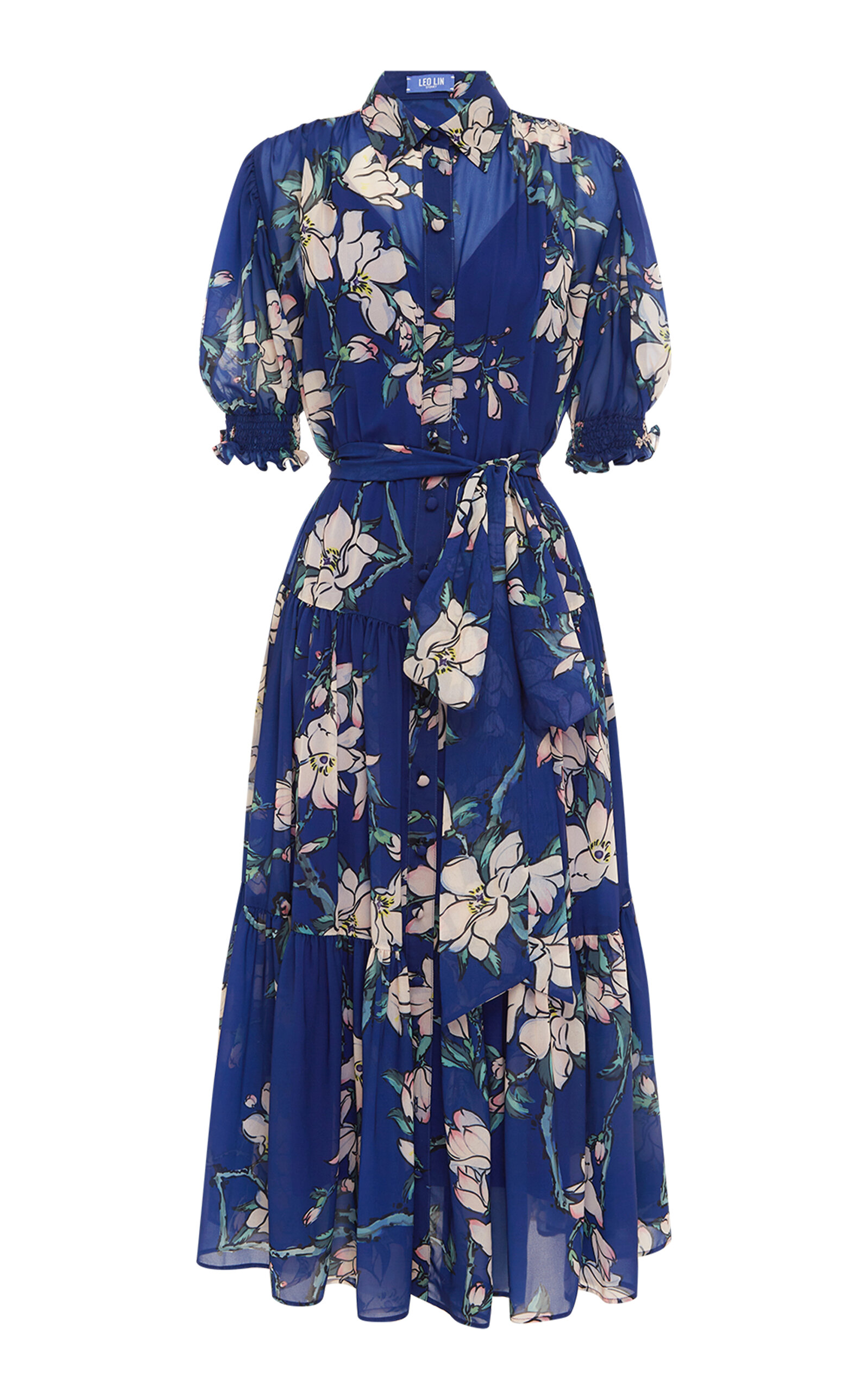 Leo Lin Ellie Bishop Sleeve Midi Dress