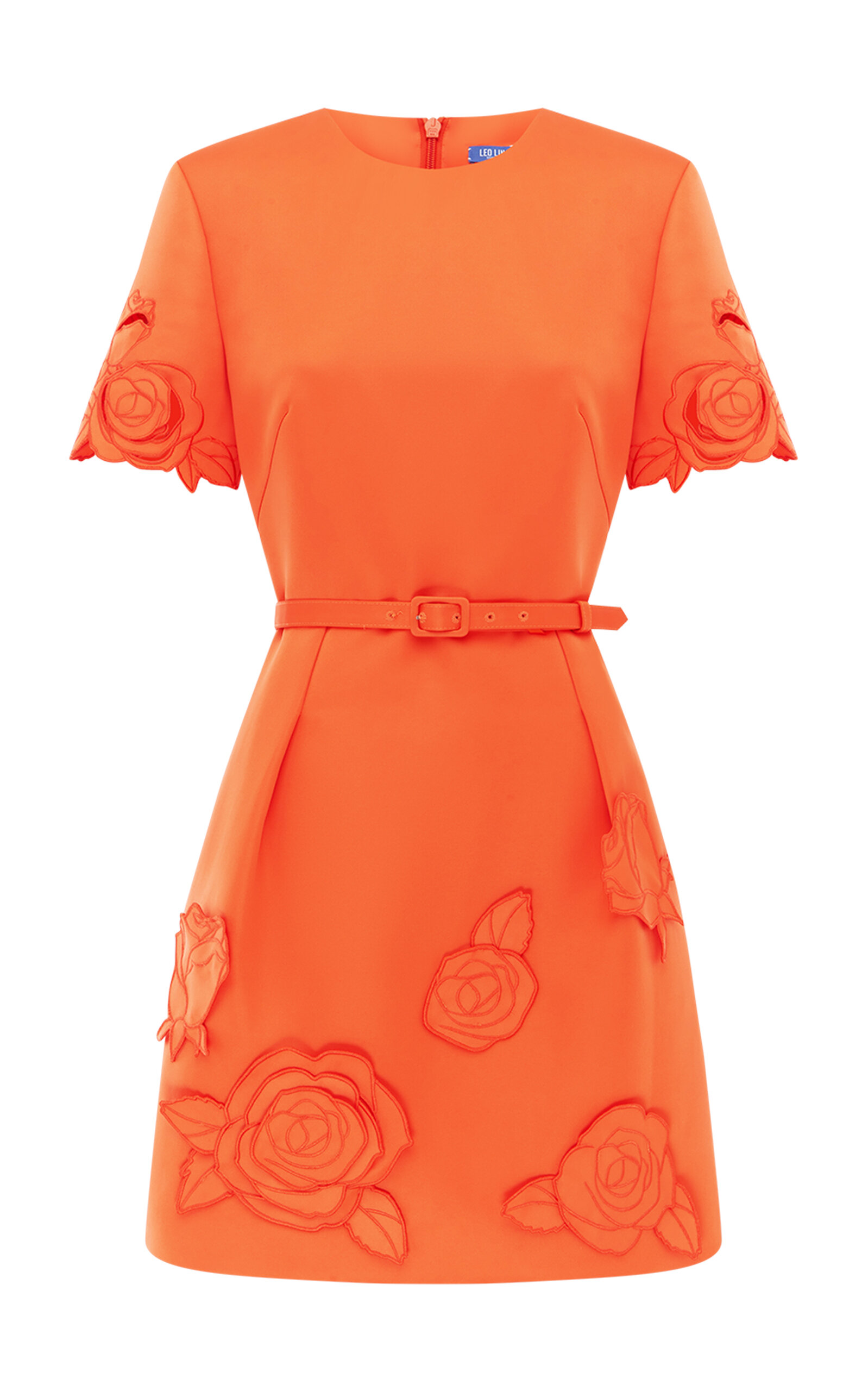 Leo Lin Aurelie Appliquéd Mini Dress