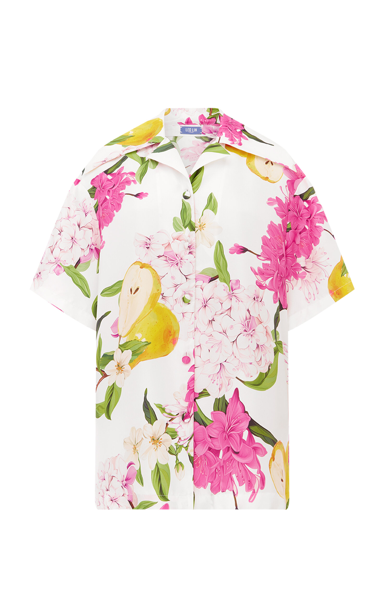 Shop Leo Lin Casey Floral Shirt