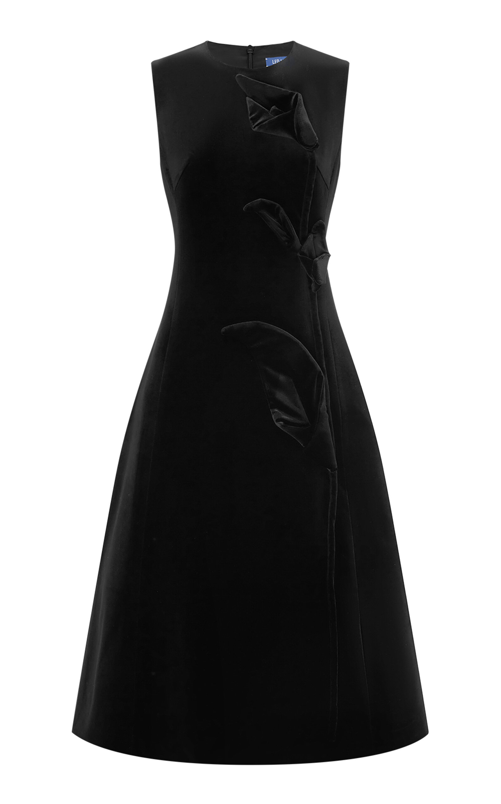 Leo Lin Cleo Velvet Sleeveless Midi Dress