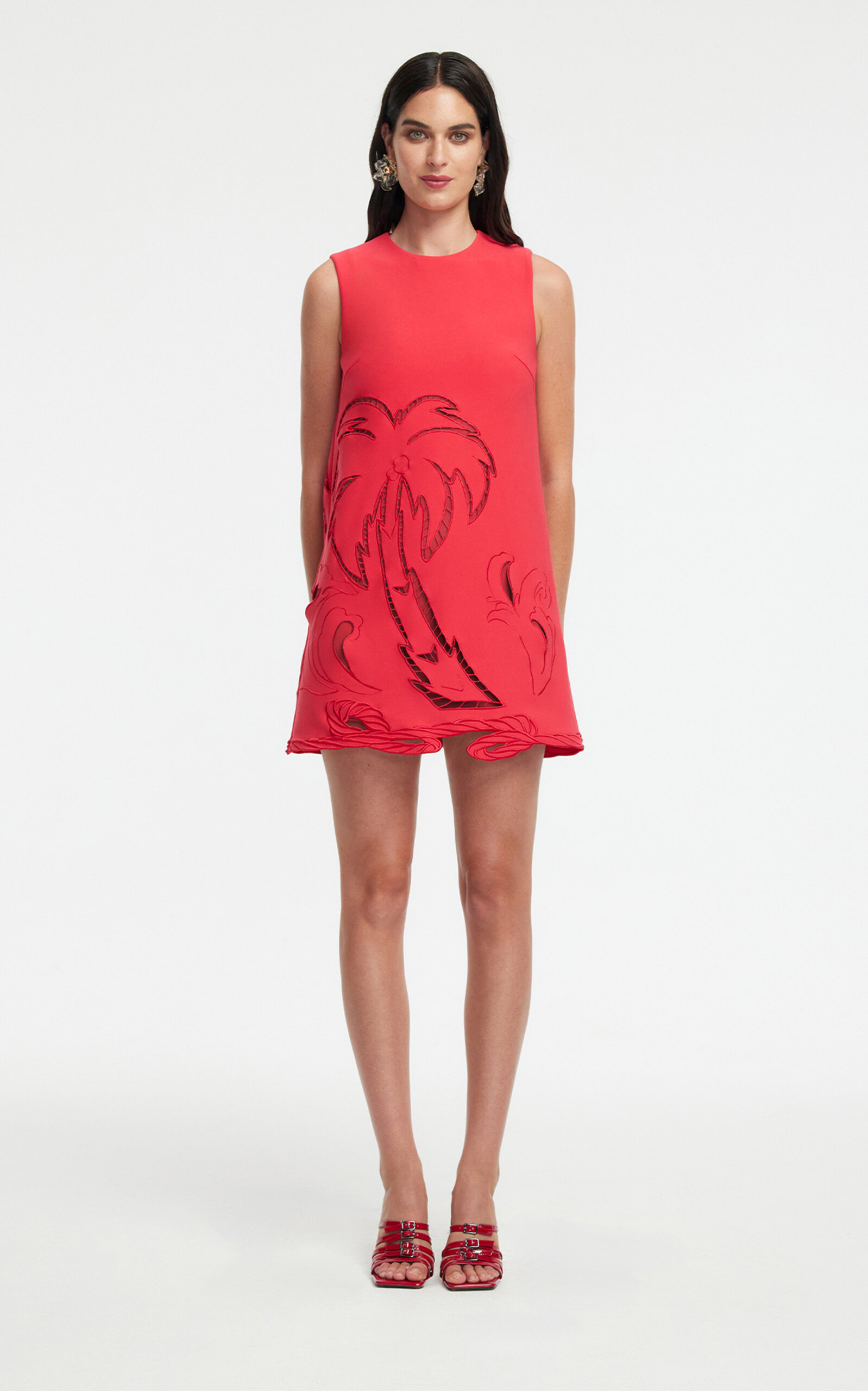 Leo Lin Yvonne Appliquéd Mini Dress