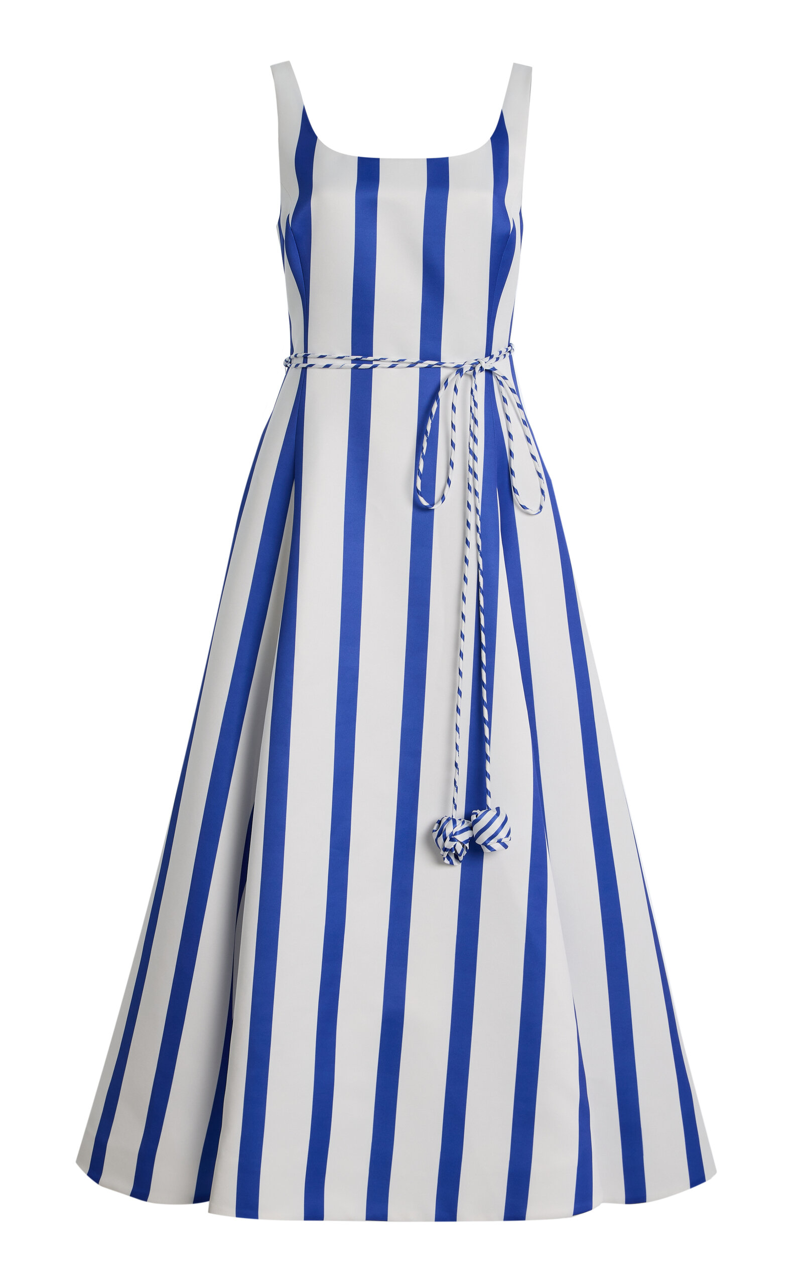 Leo Lin Serafina Striped Crepe Maxi Dress