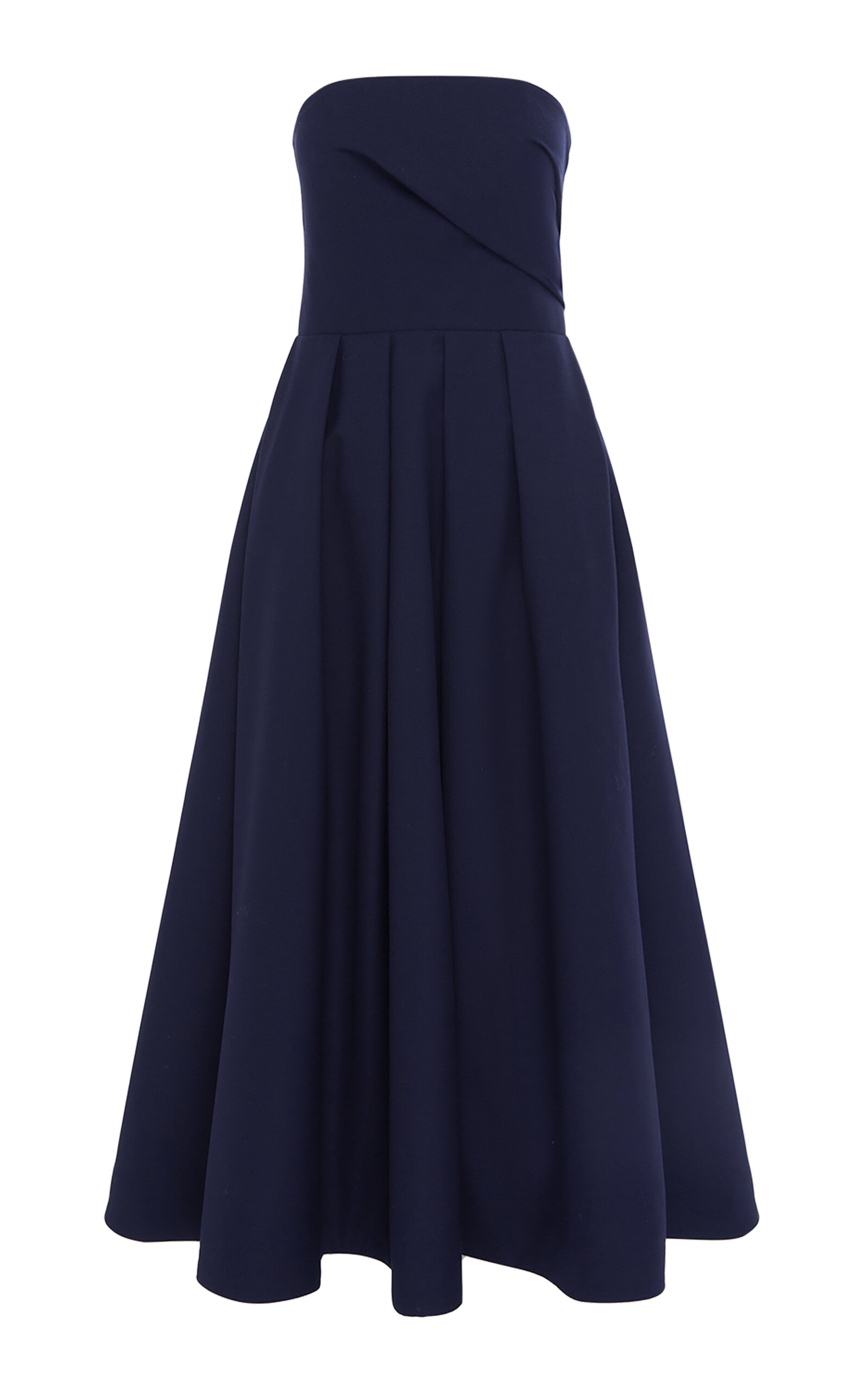 Leo Lin Lynn Wool-blend Bustier Midi Dress