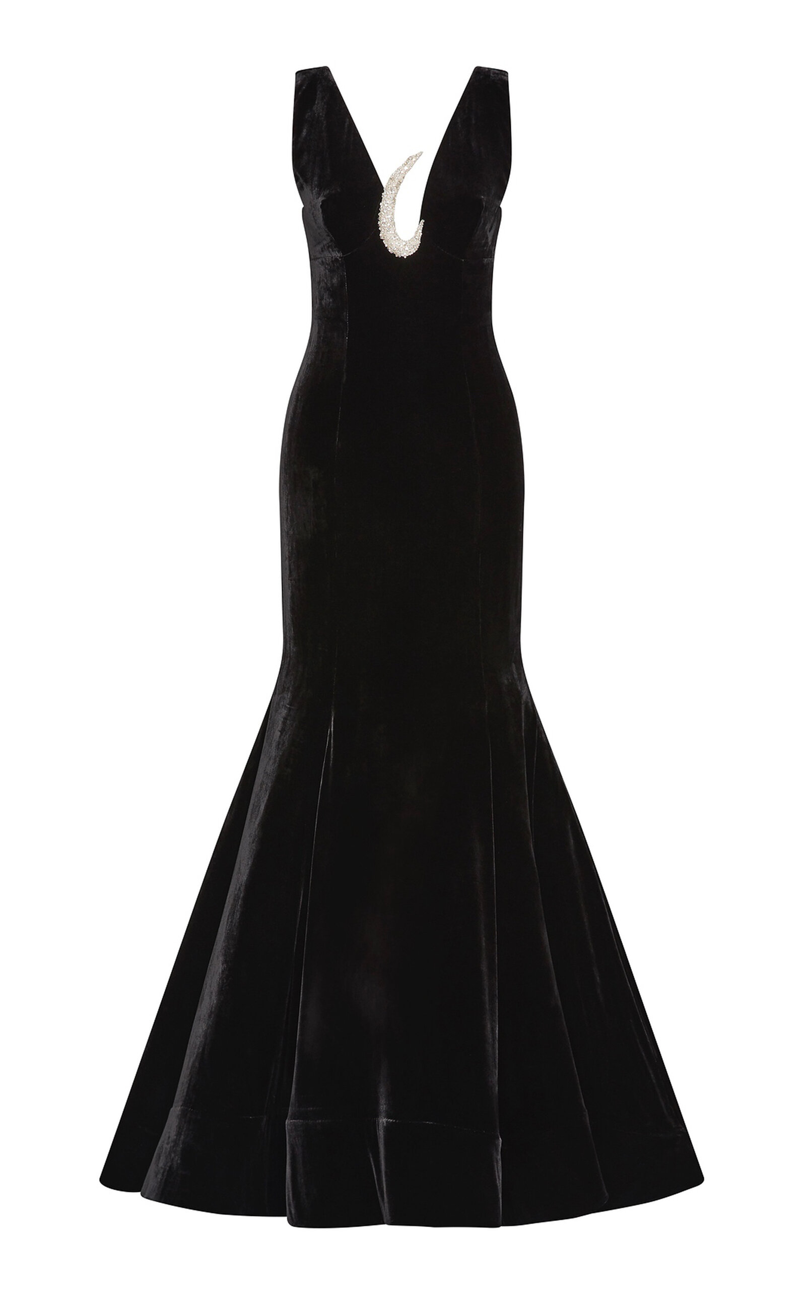 Hattie Embellished Silk-Blend Gown