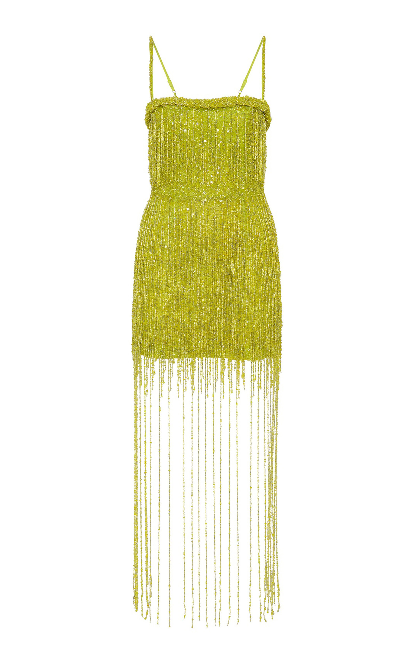 Rachel Gilbert Presley Beaded Tulle Midi Dress